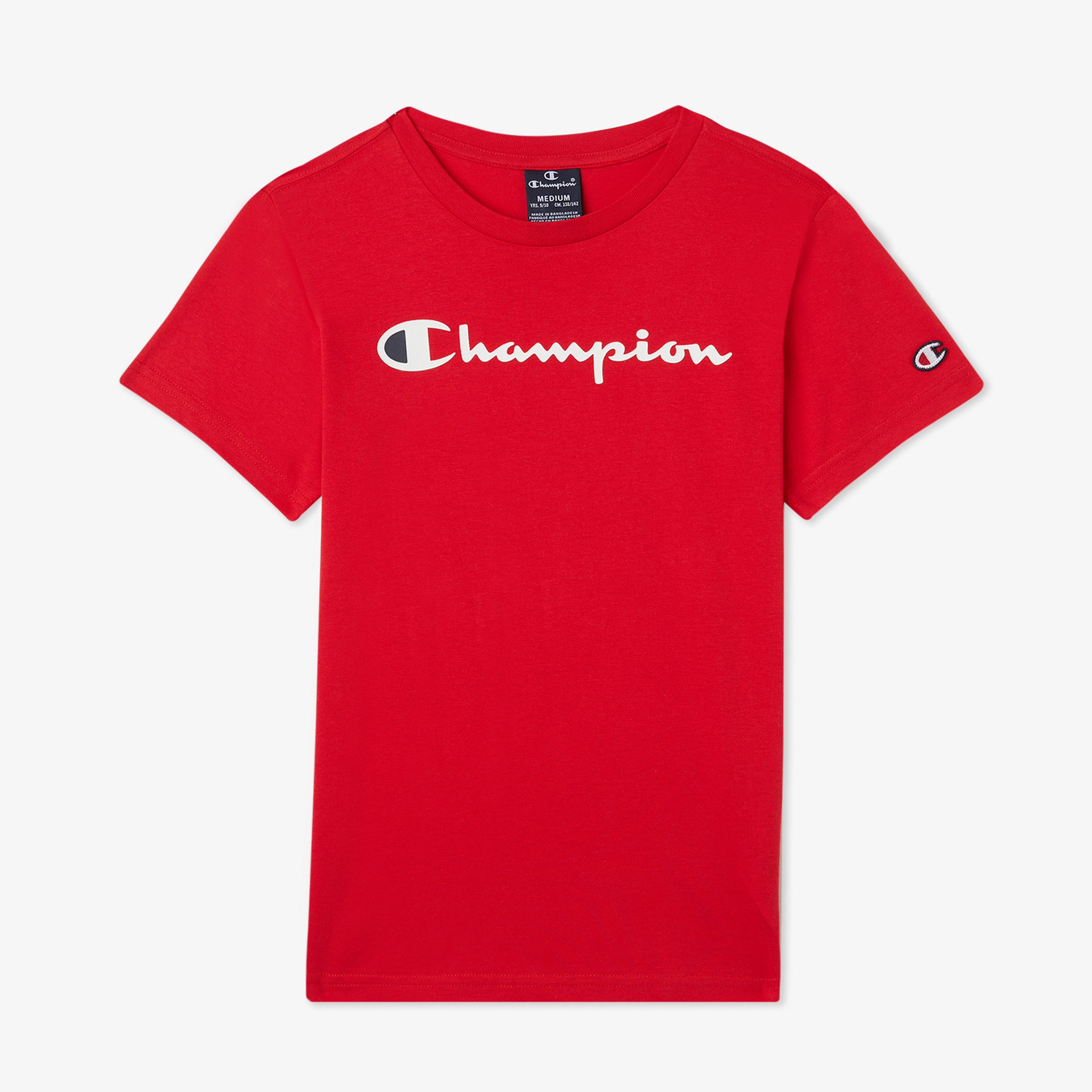 Champion Crewneck Çocuk Kırmızı T-Shirt