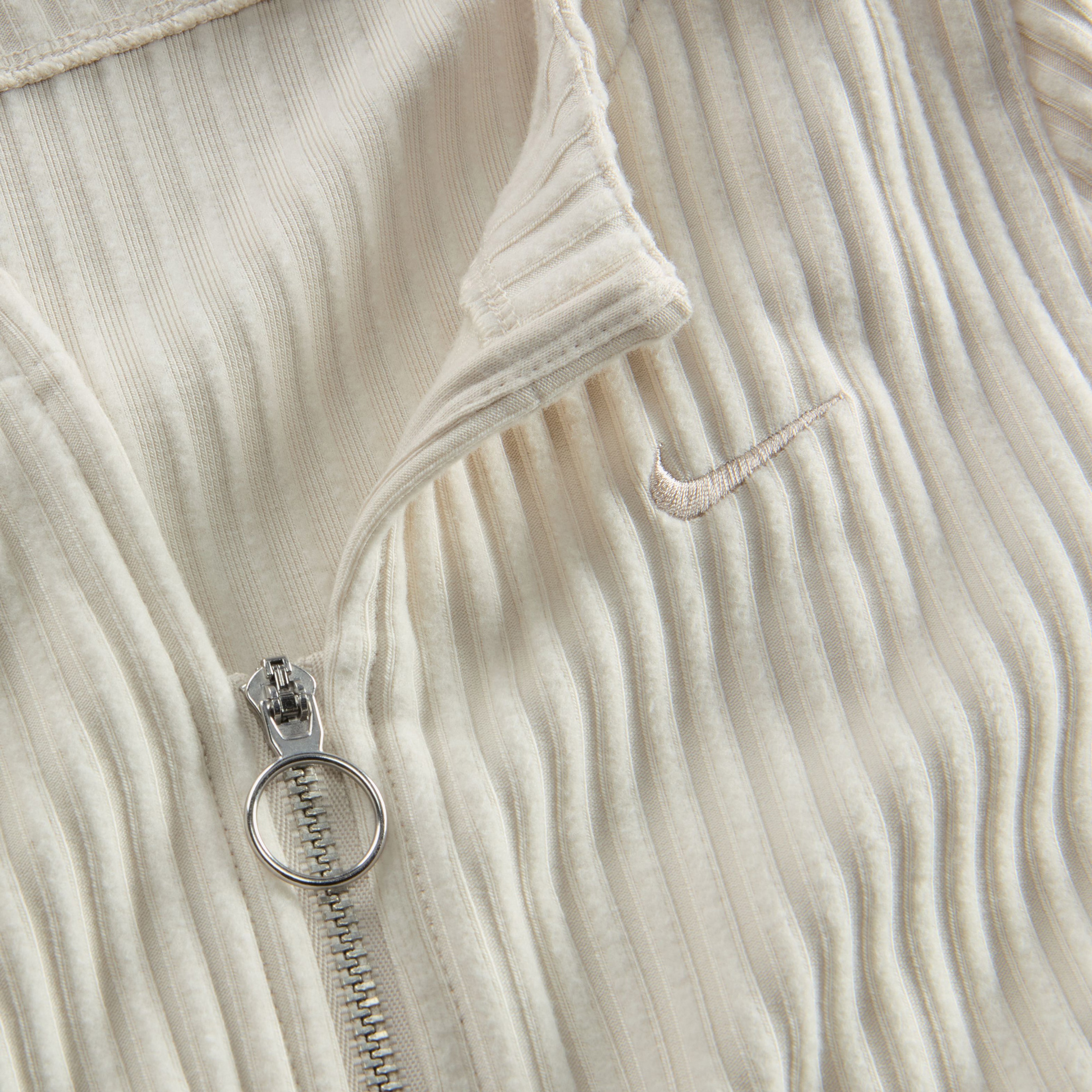 Nike Sportswear Chill Knit Full Zip Ribbed Cardigan Kadın Krem