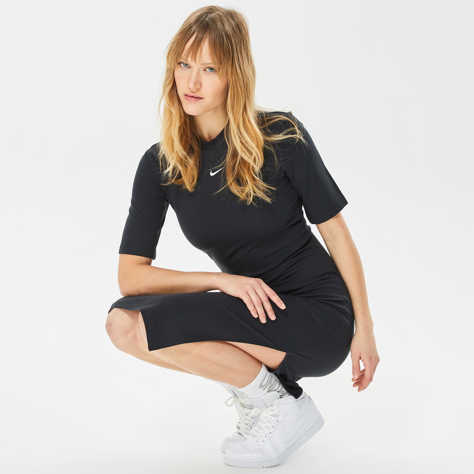 Nike Sportswear Essential Kadın Siyah ElbiseLDV7878| Occasion
