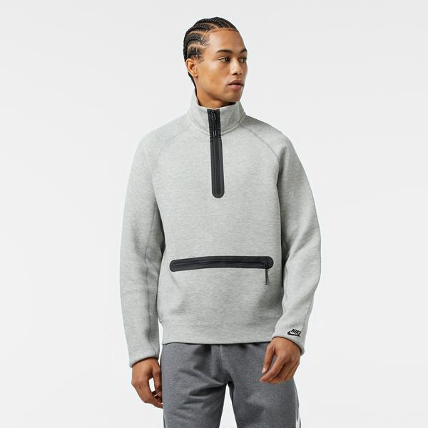 Nike Tech Fleece Top Erkek Gri Sweatshirt