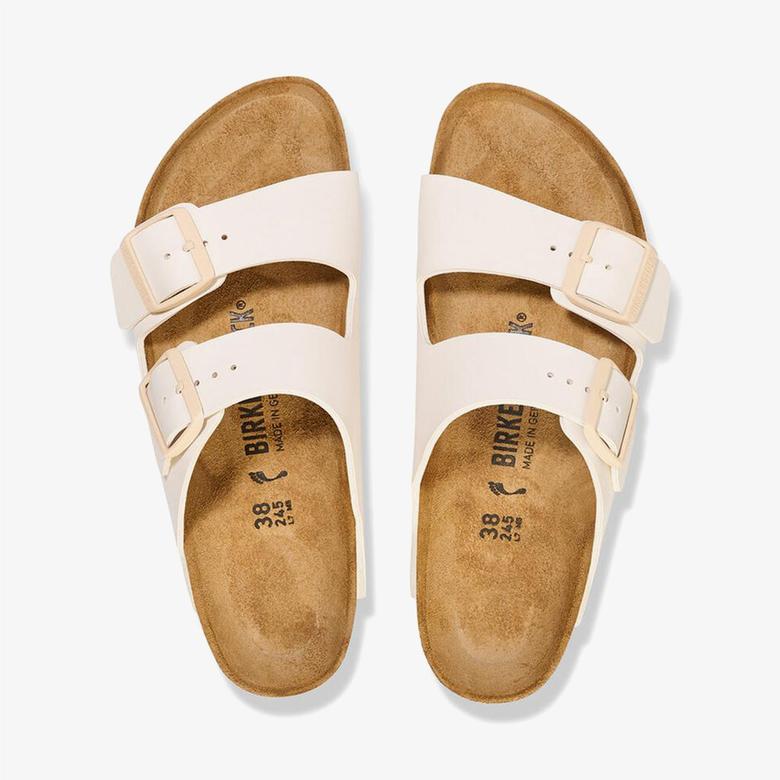 Birkenstock Arizona Bf Saffiano Krem Erkek Terlik