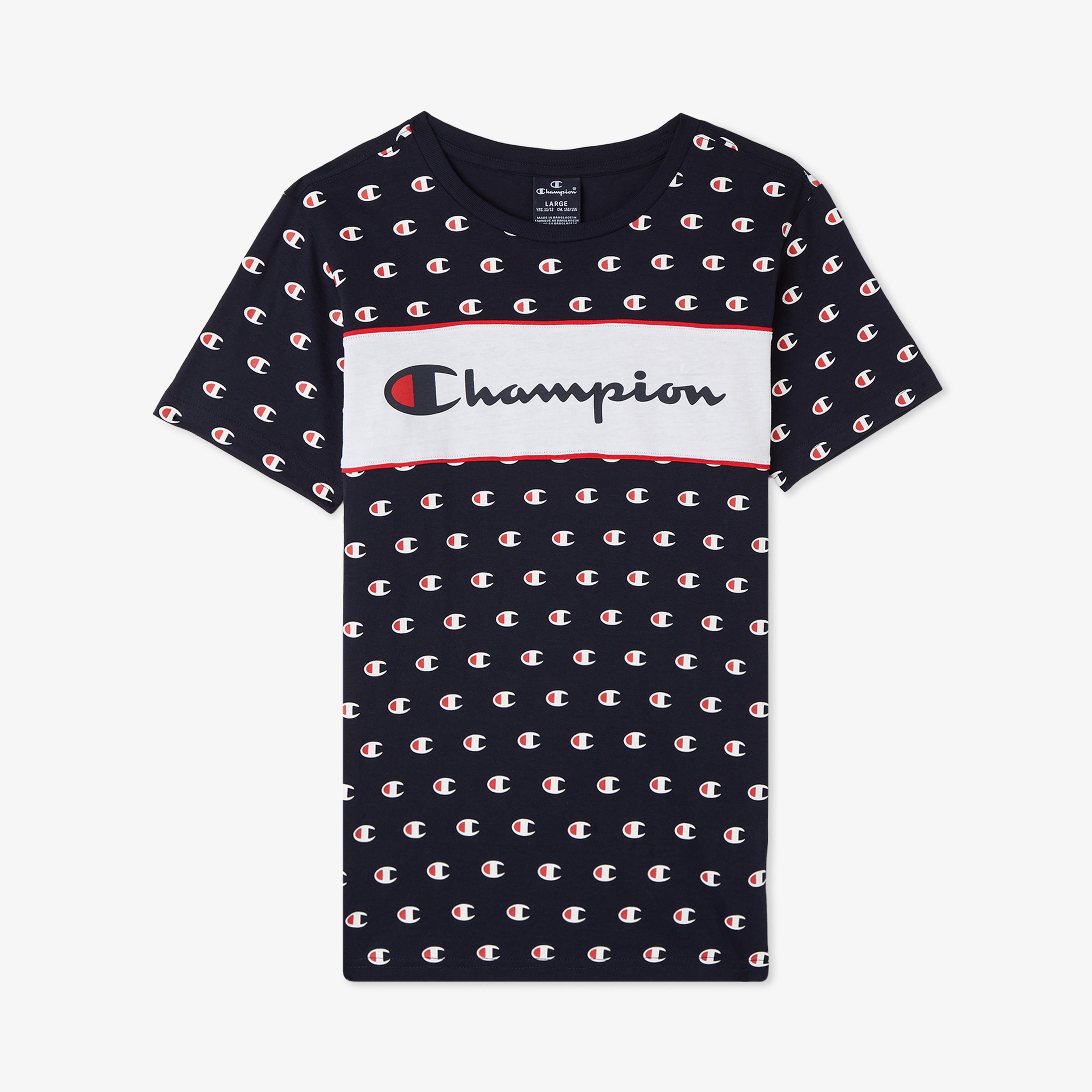 Champion Crewneck Çocuk Lacivert T-Shirt