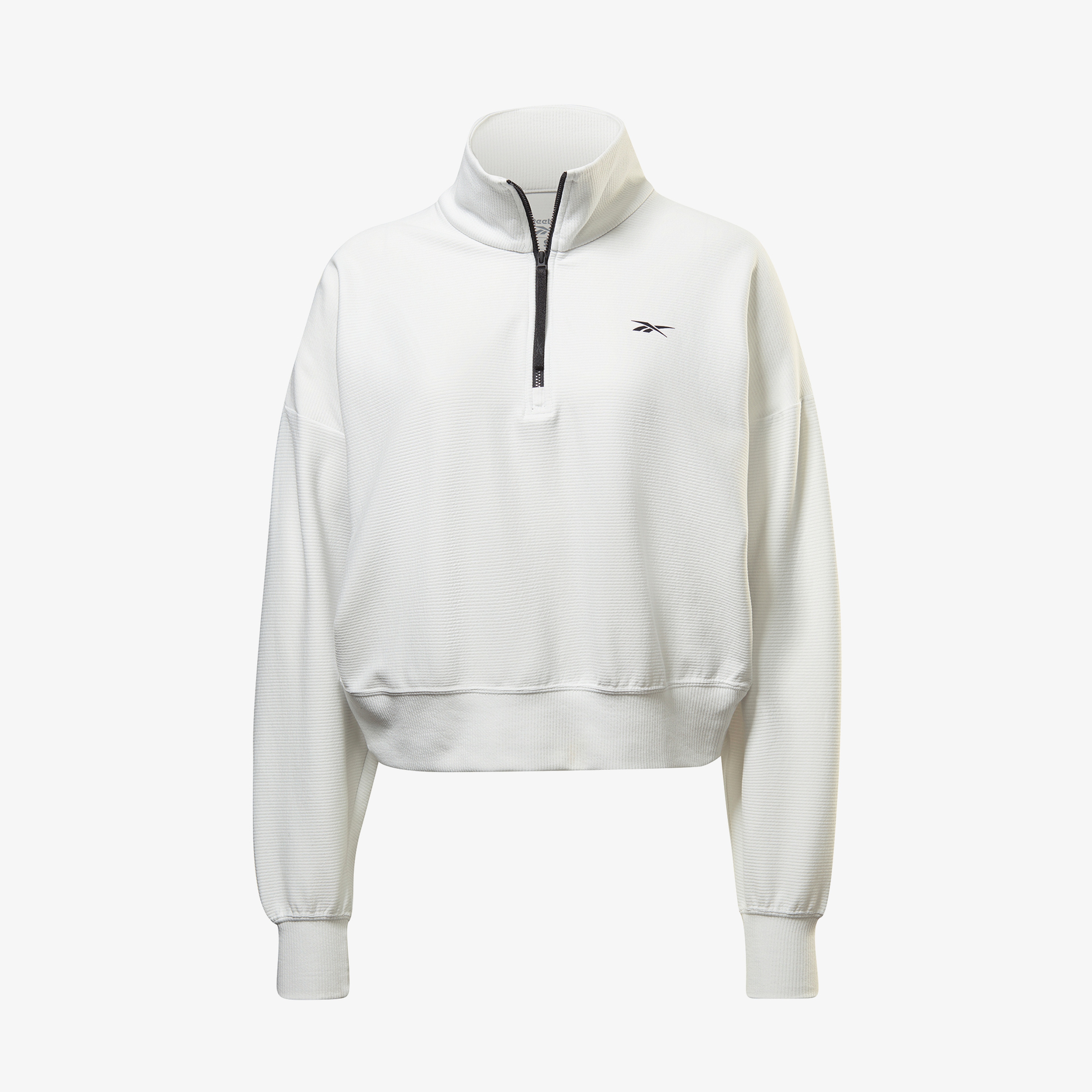 Reebok Quarter Zip Kadın Beyaz Sweatshirt