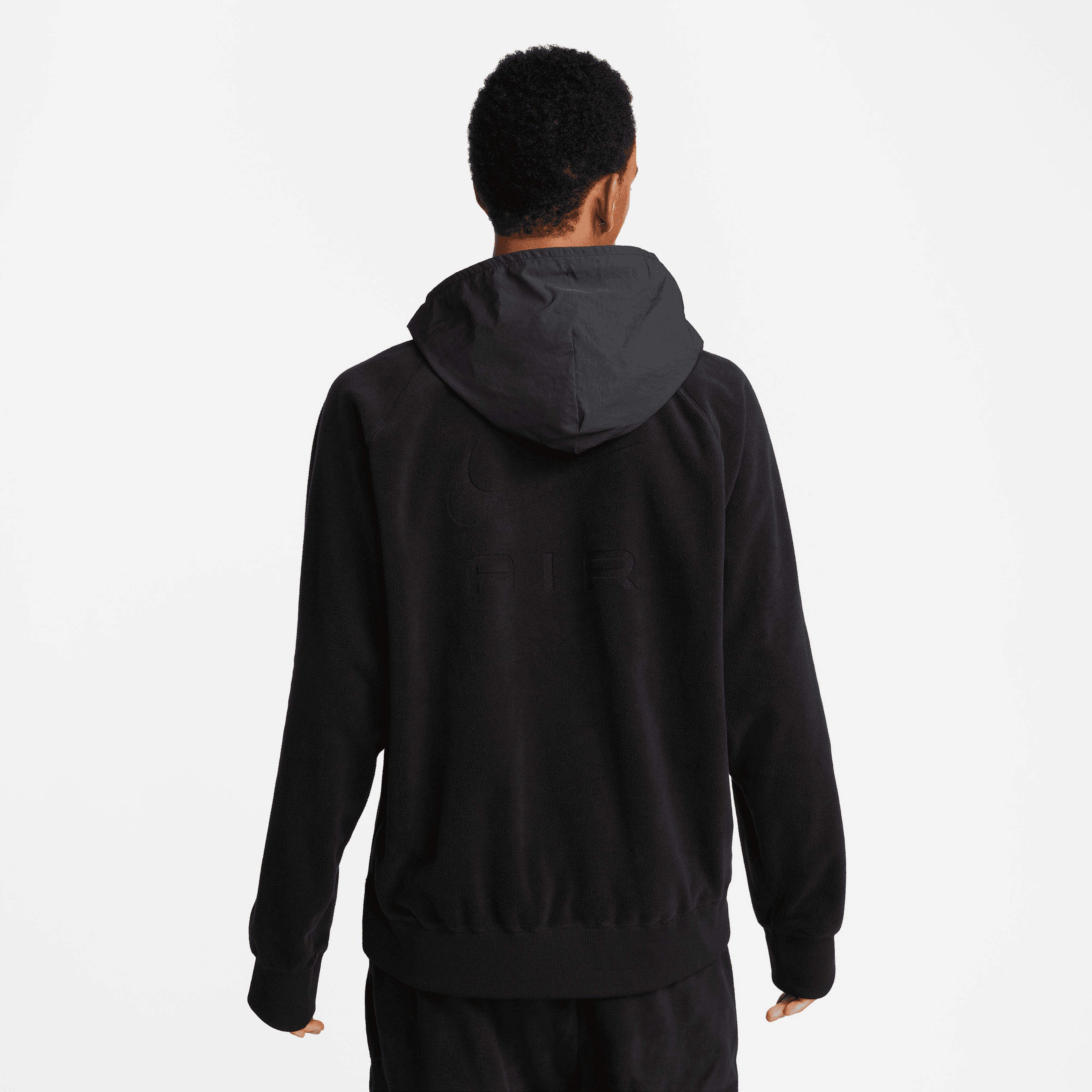 Nike Sportswear Air Winterized Pullover Erkek Siyah Hoodie