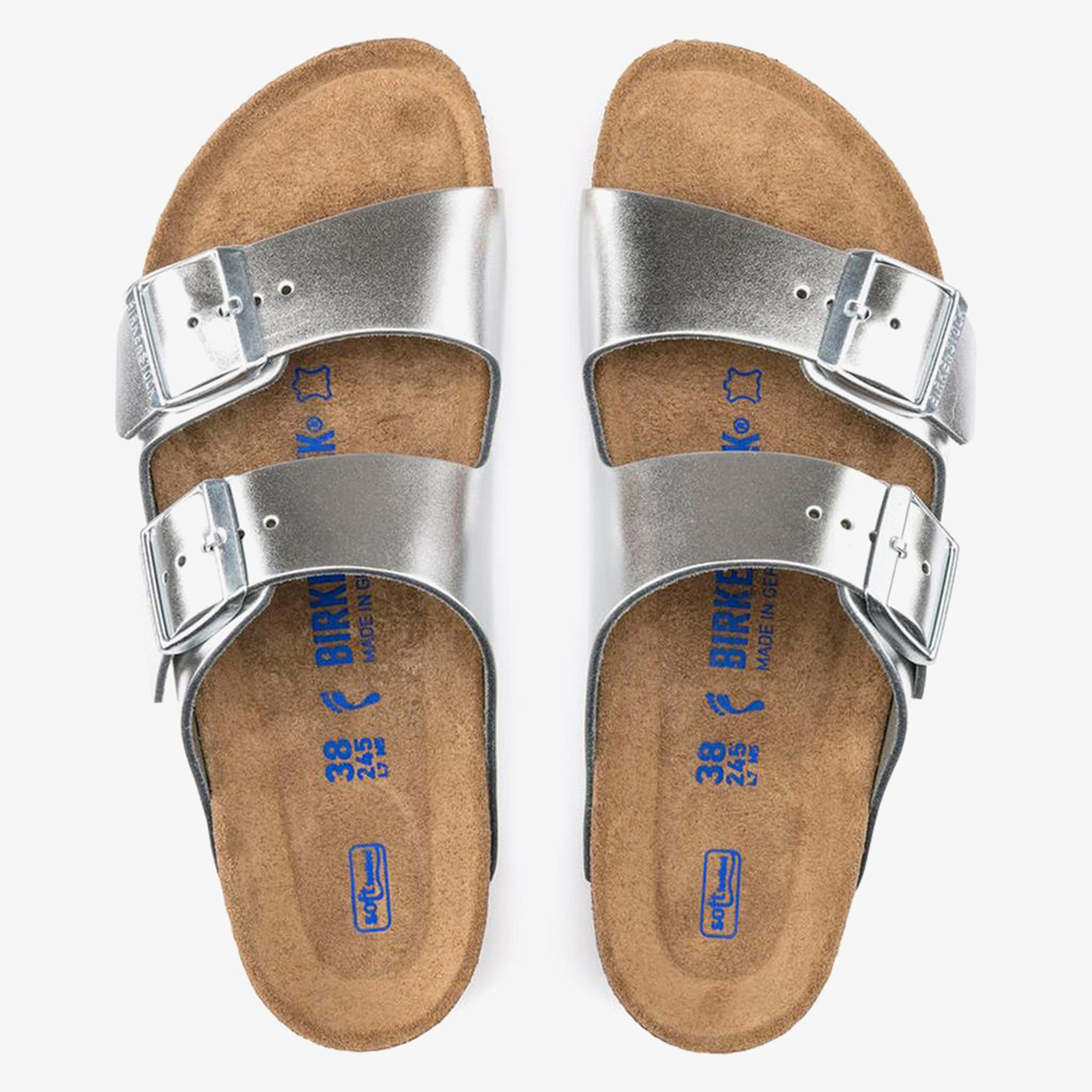 Birkenstock Arizona Kadın Metalik Gri Terlik