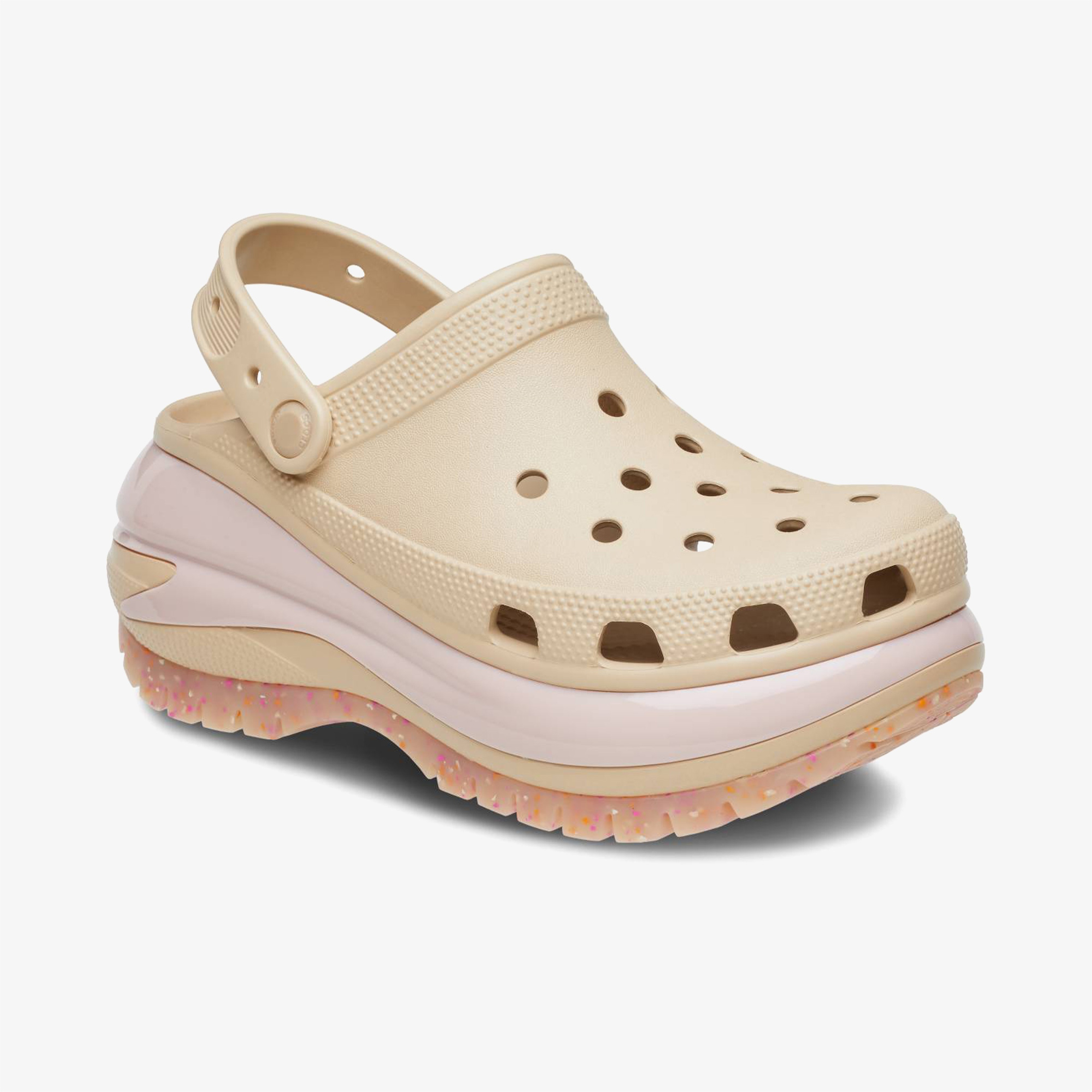 Crocs Classic Mega Crush  Kadın Bej Terlik