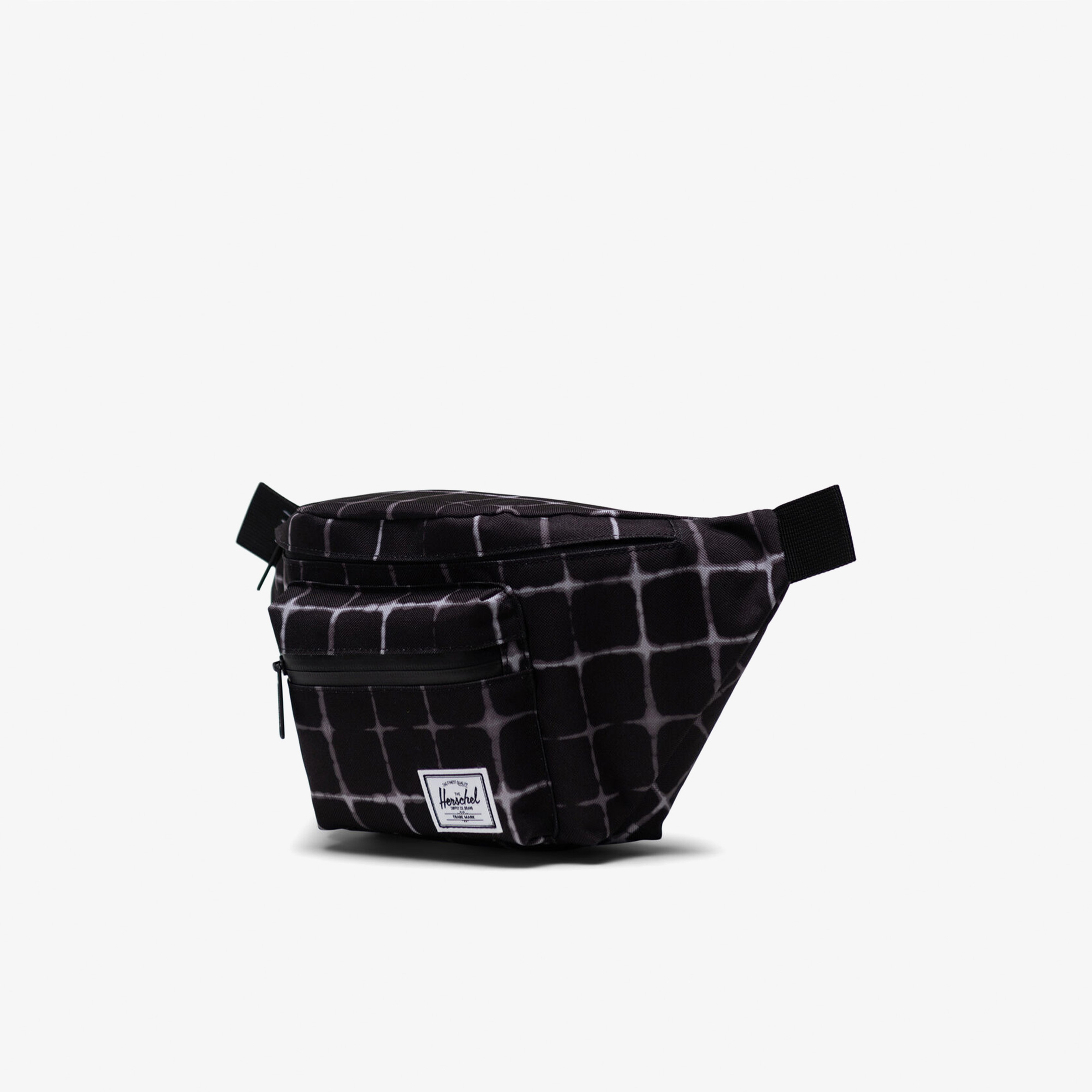 Herschel Seventeen Tie Dye Check Unisex Siyah Bel Çantası