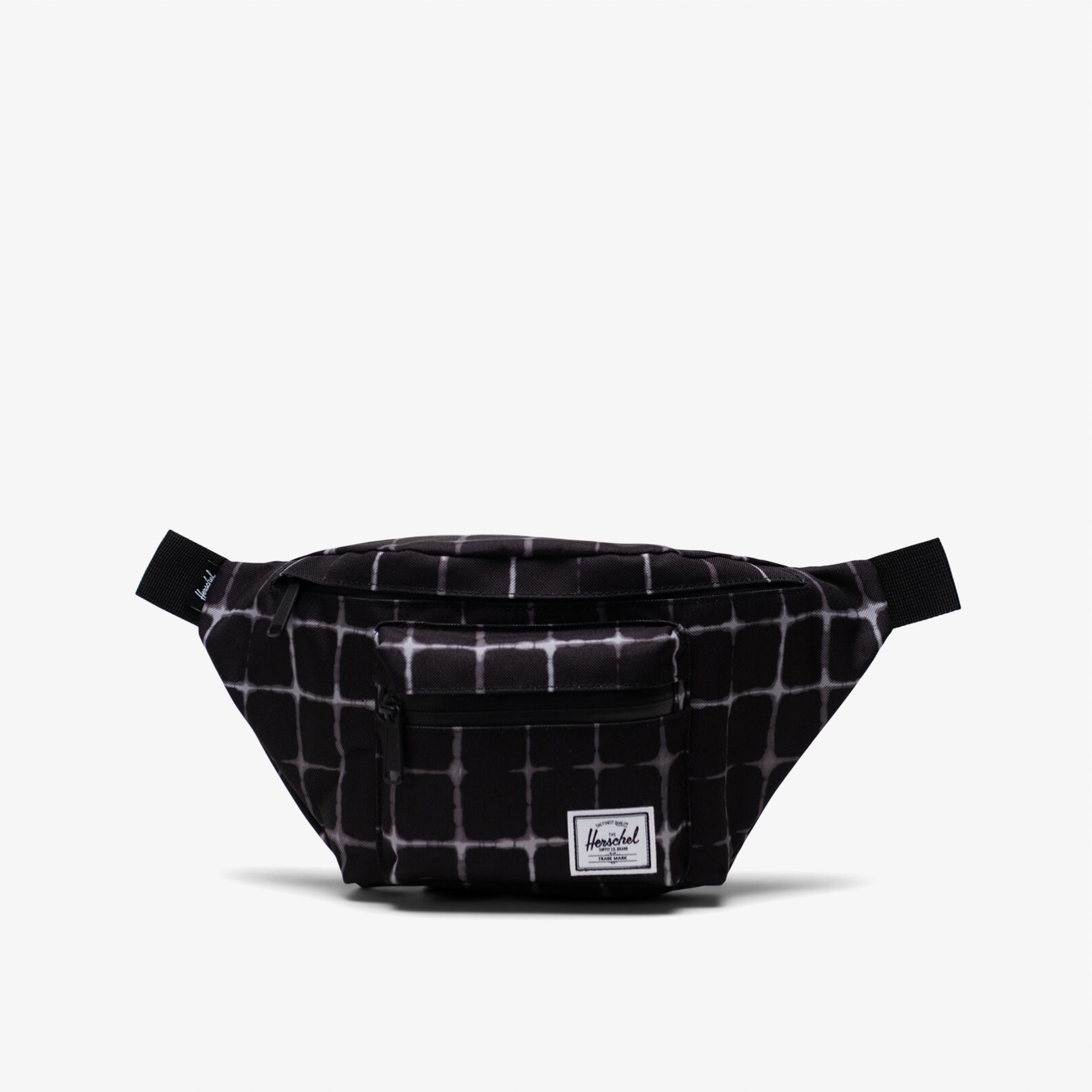 Herschel Seventeen Tie Dye Check Unisex Siyah Bel Çantası