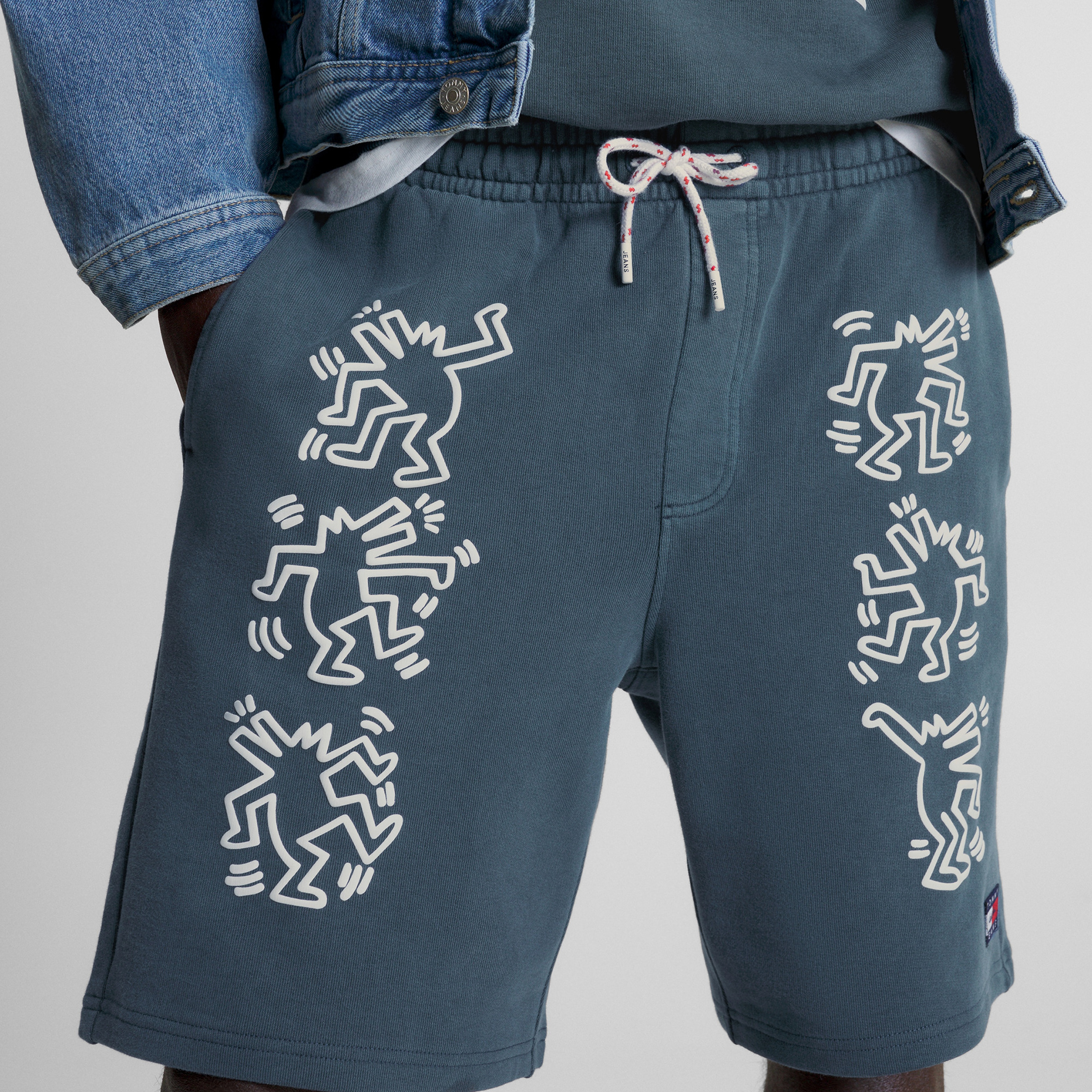 Tommy Jeans x Keith Haring Unisex Mavi Şort