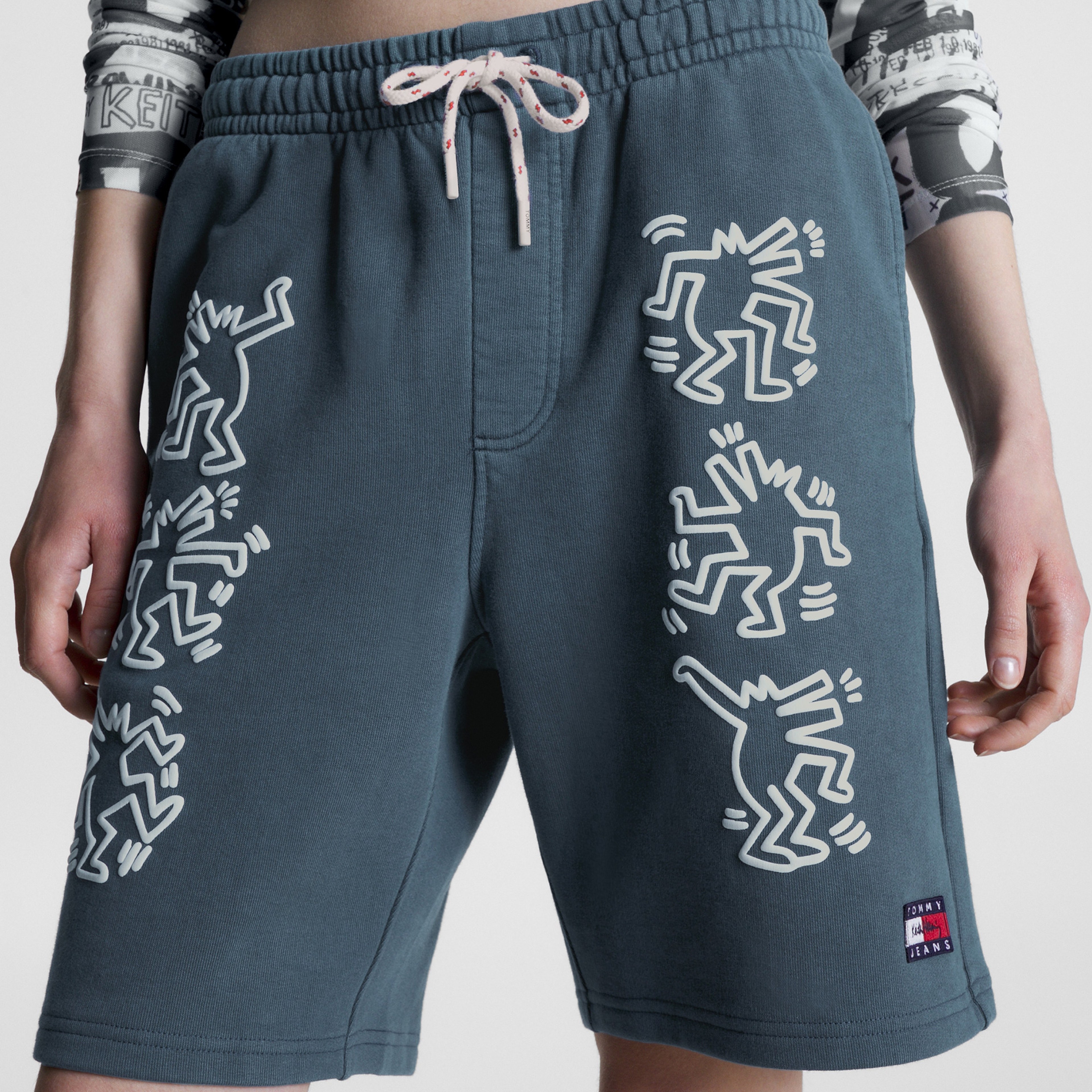 Tommy Jeans x Keith Haring Unisex Mavi Şort
