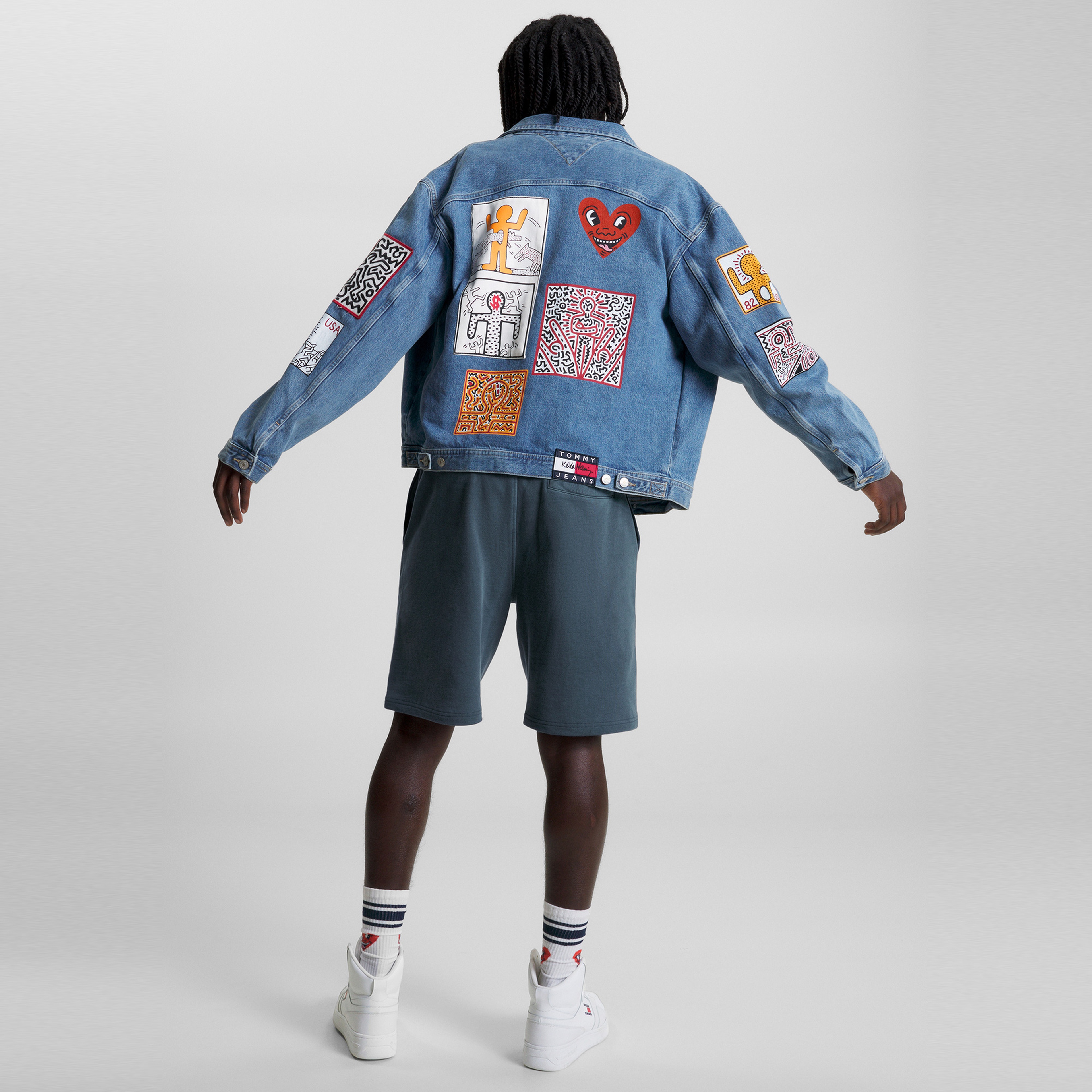 Tommy Jeans x Keith Haring Unisex Mavi Şort