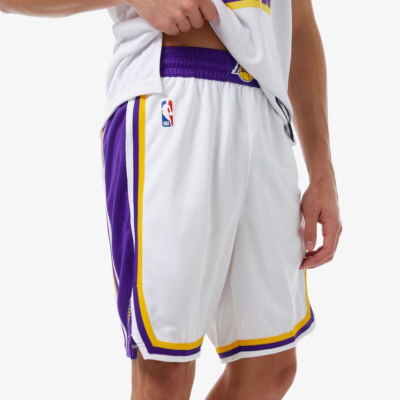 Nike Los Angeles Lakers NBA Swingman Erkek Beyaz Şort