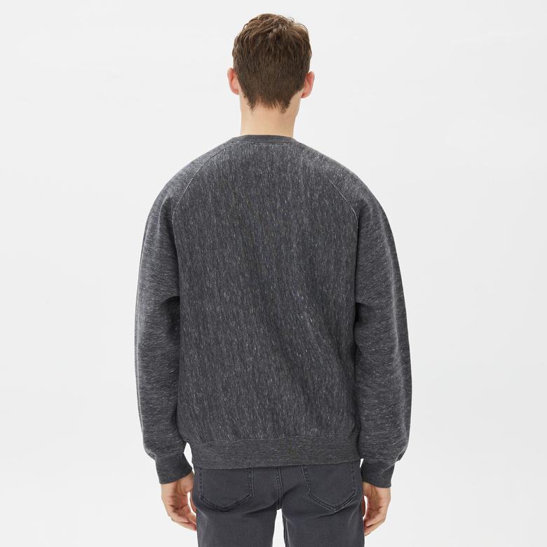 Champion Crewneck Erkek Gri Sweatshirt