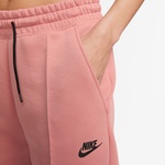 Nike Sportswear Tech Fleece Mid Rise Kadın Pembe Eşofman Altı