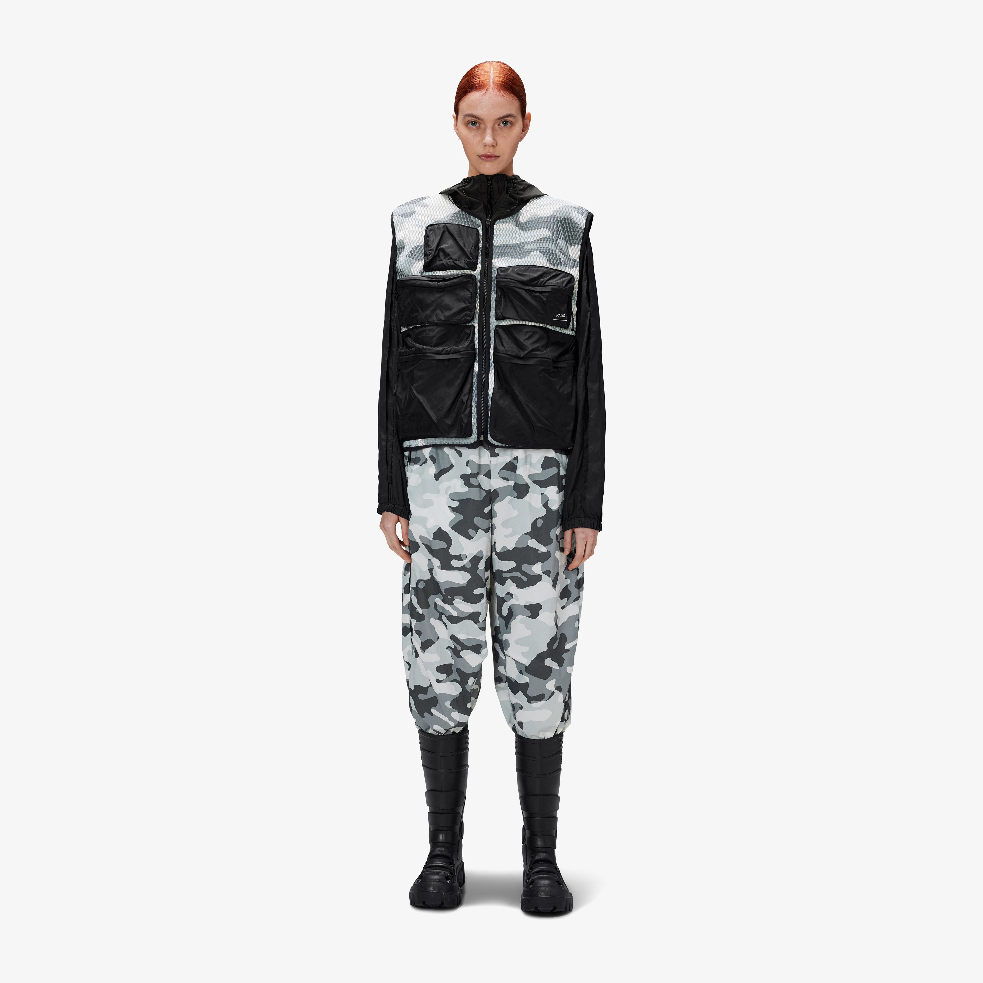 Rains Dili Mesh Vest Unisex Gri Yelek