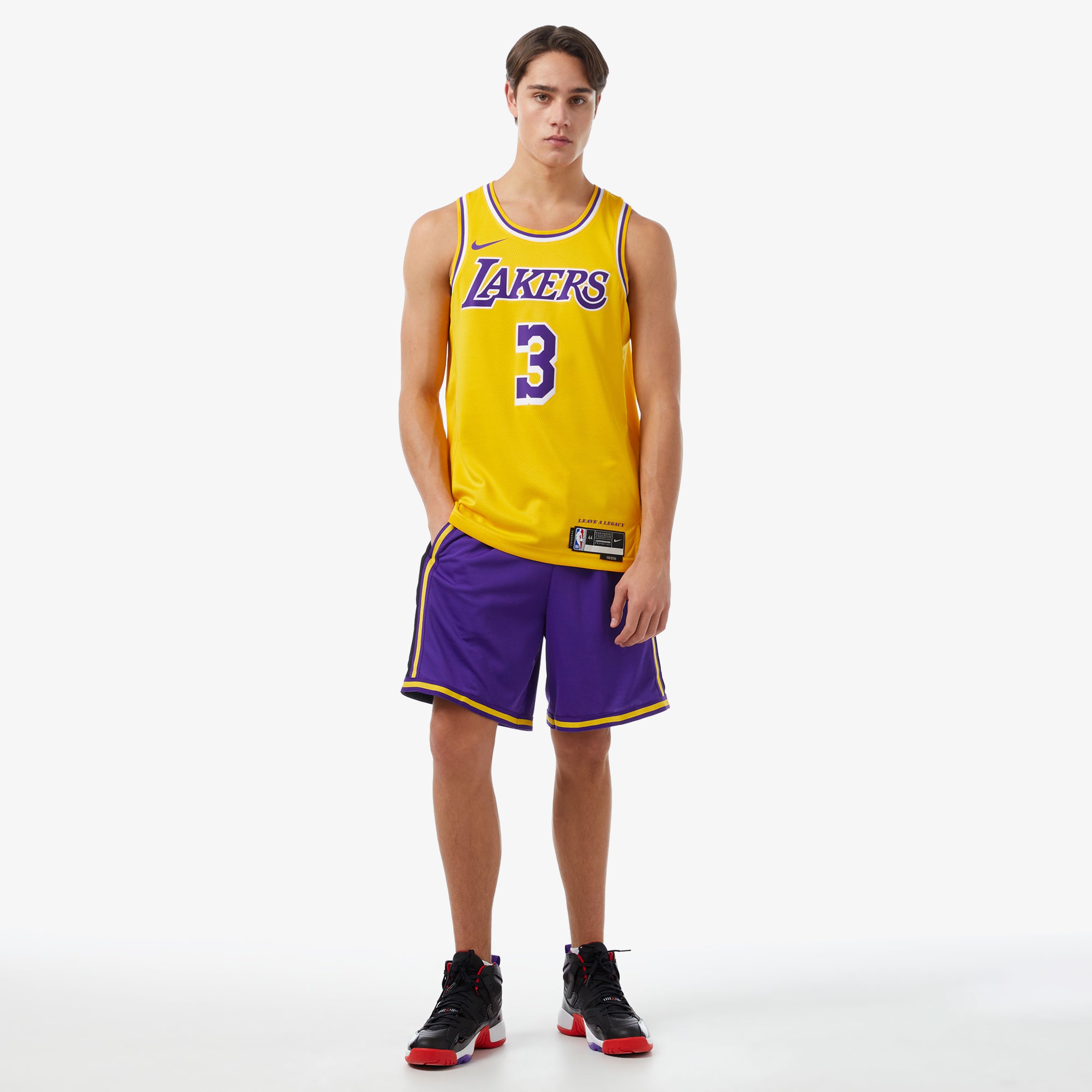 Nike Los Angeles Lakers Icon Edition Erkek Sarı Forma