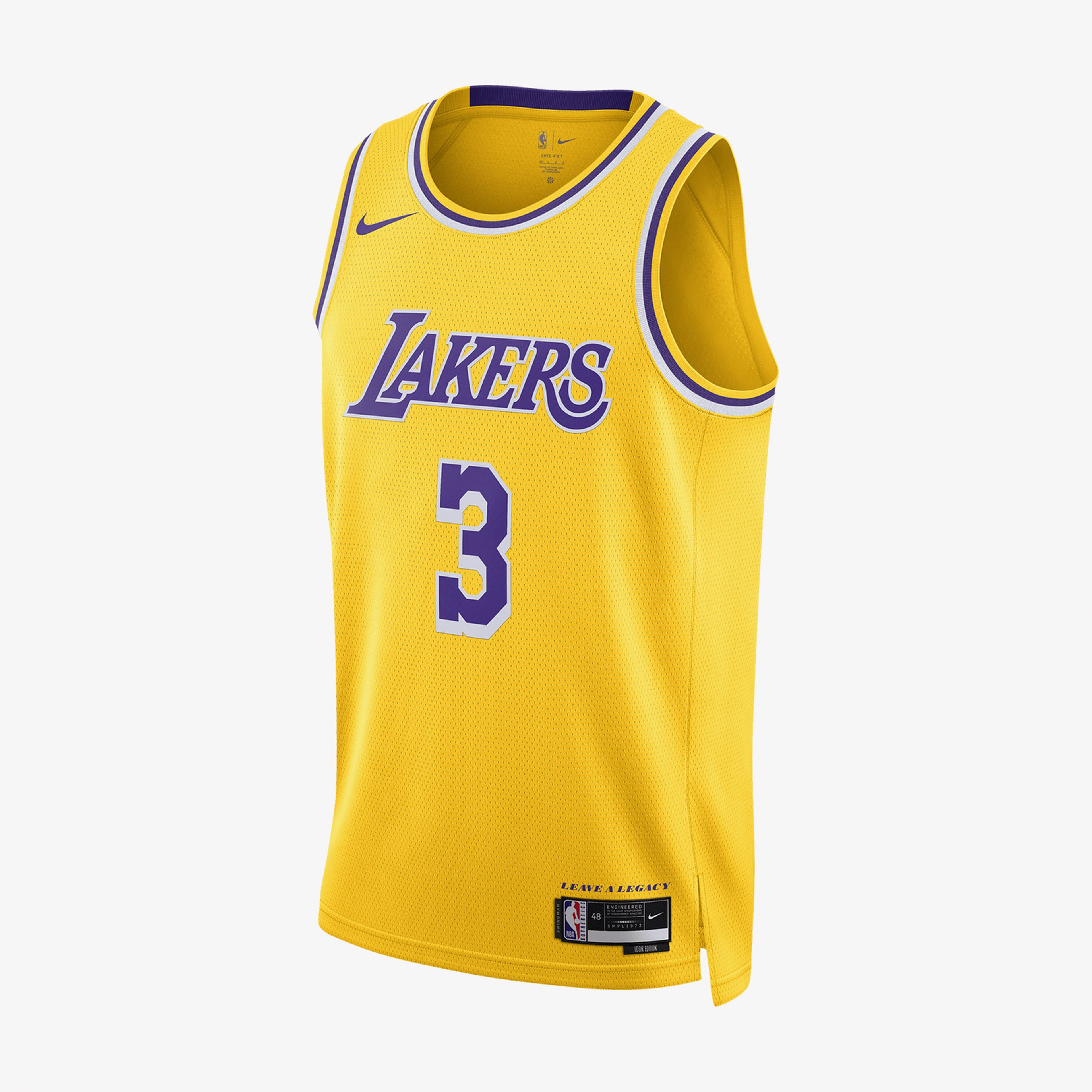 Nike Los Angeles Lakers Icon Edition Erkek Sarı Forma