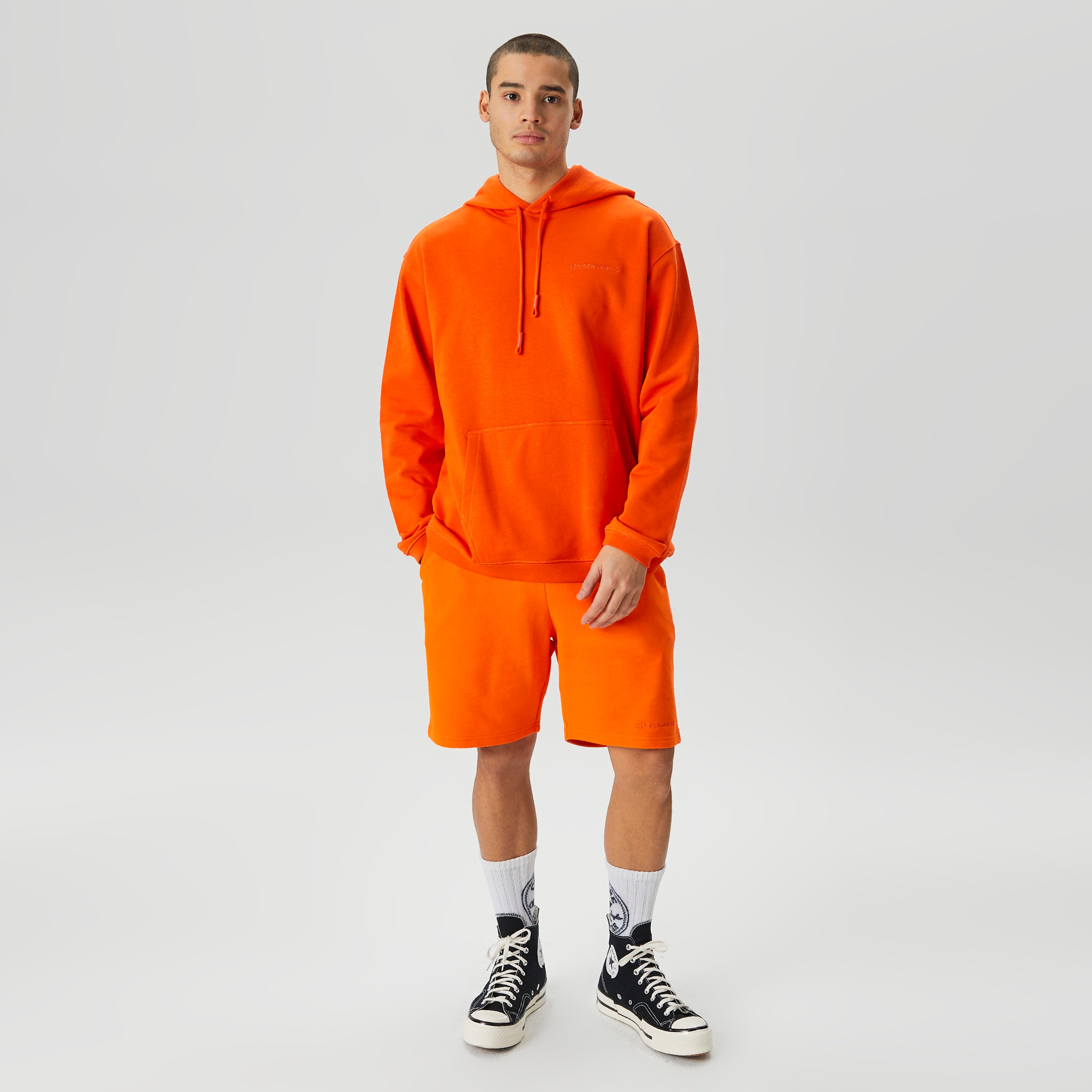 Les Benjamins Essential Erkek Turuncu Hoodie