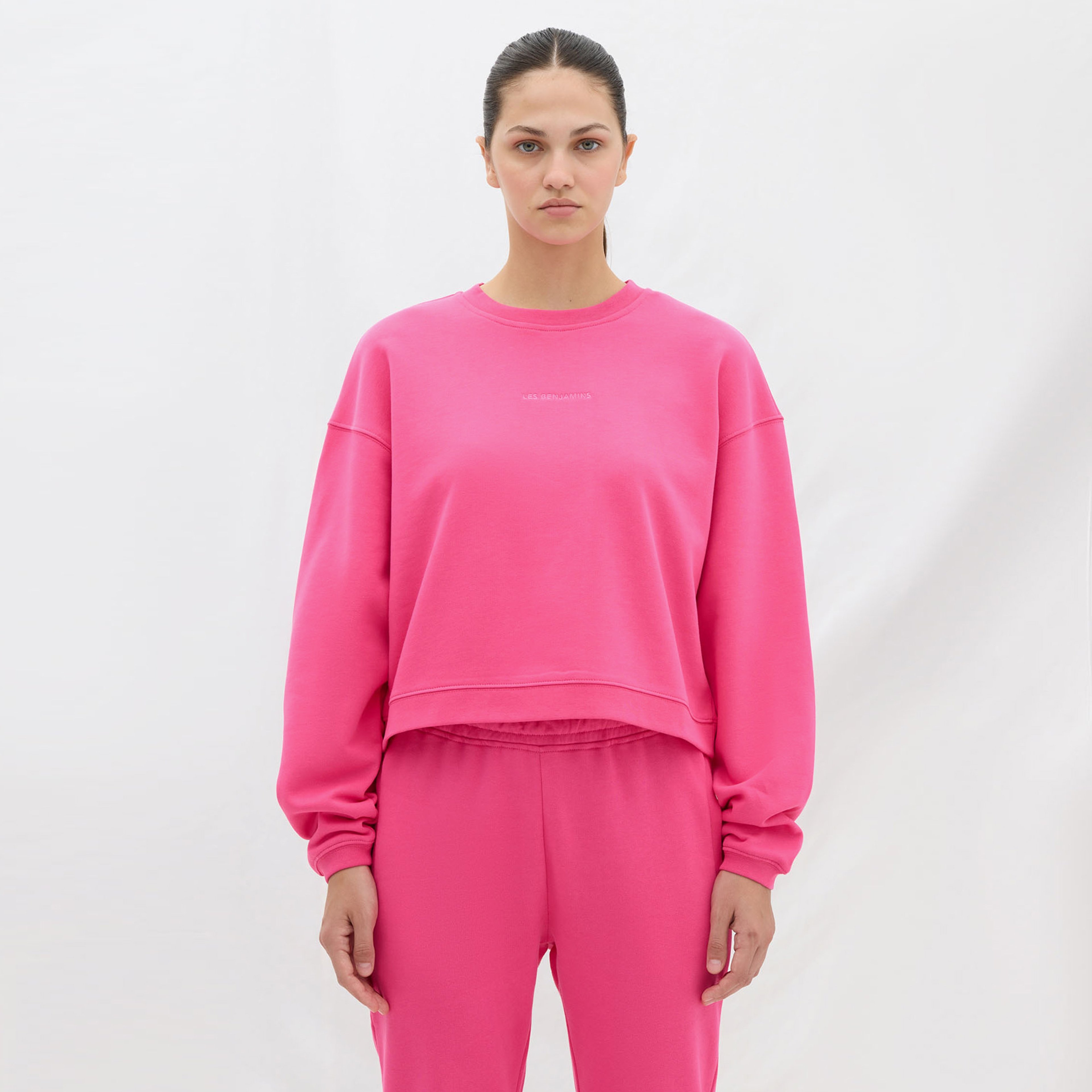 Les Benjamins Essential Kadın Pembe Sweatshirt
