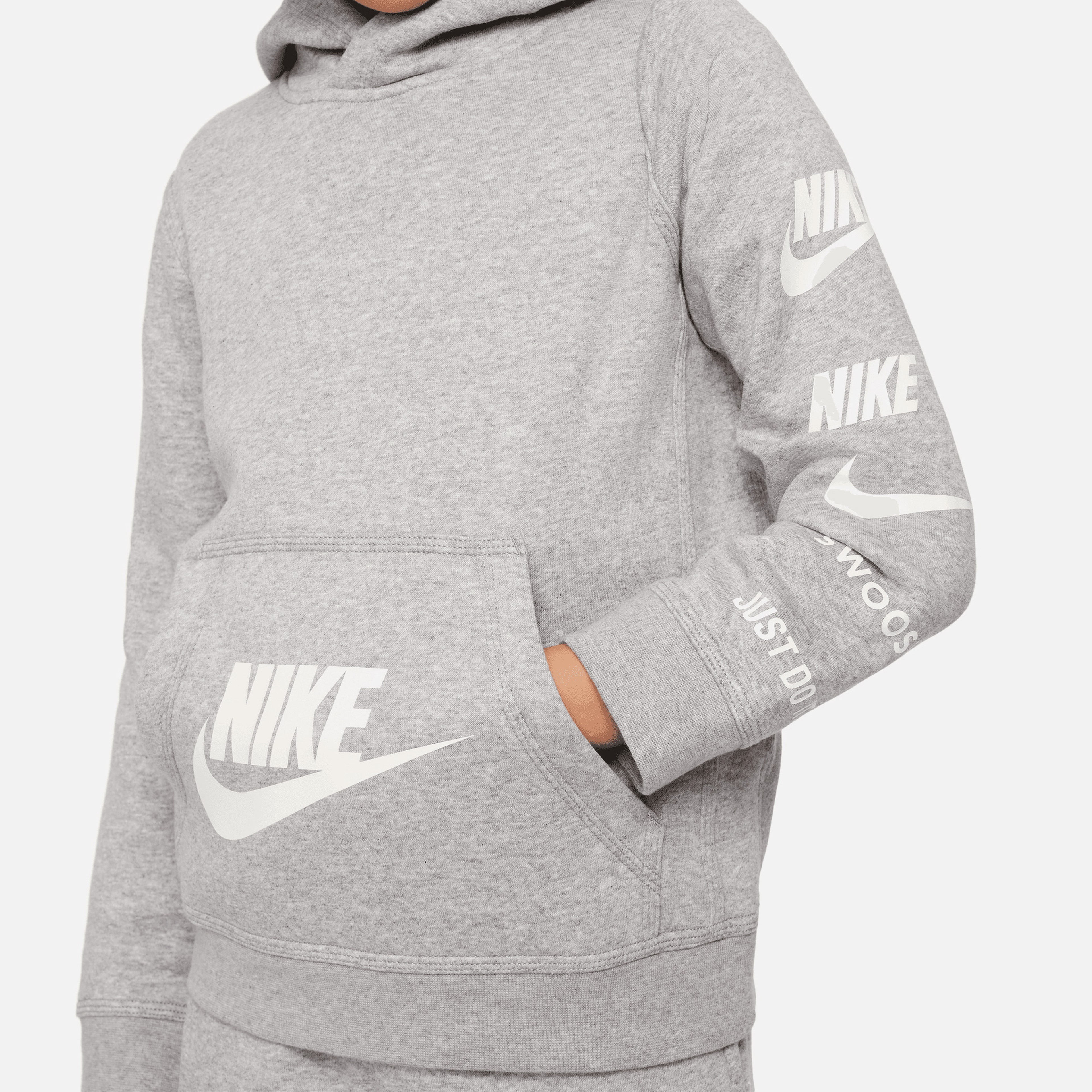 Nike Sportswear Si Flc Po Çocuk Gri Hoodie