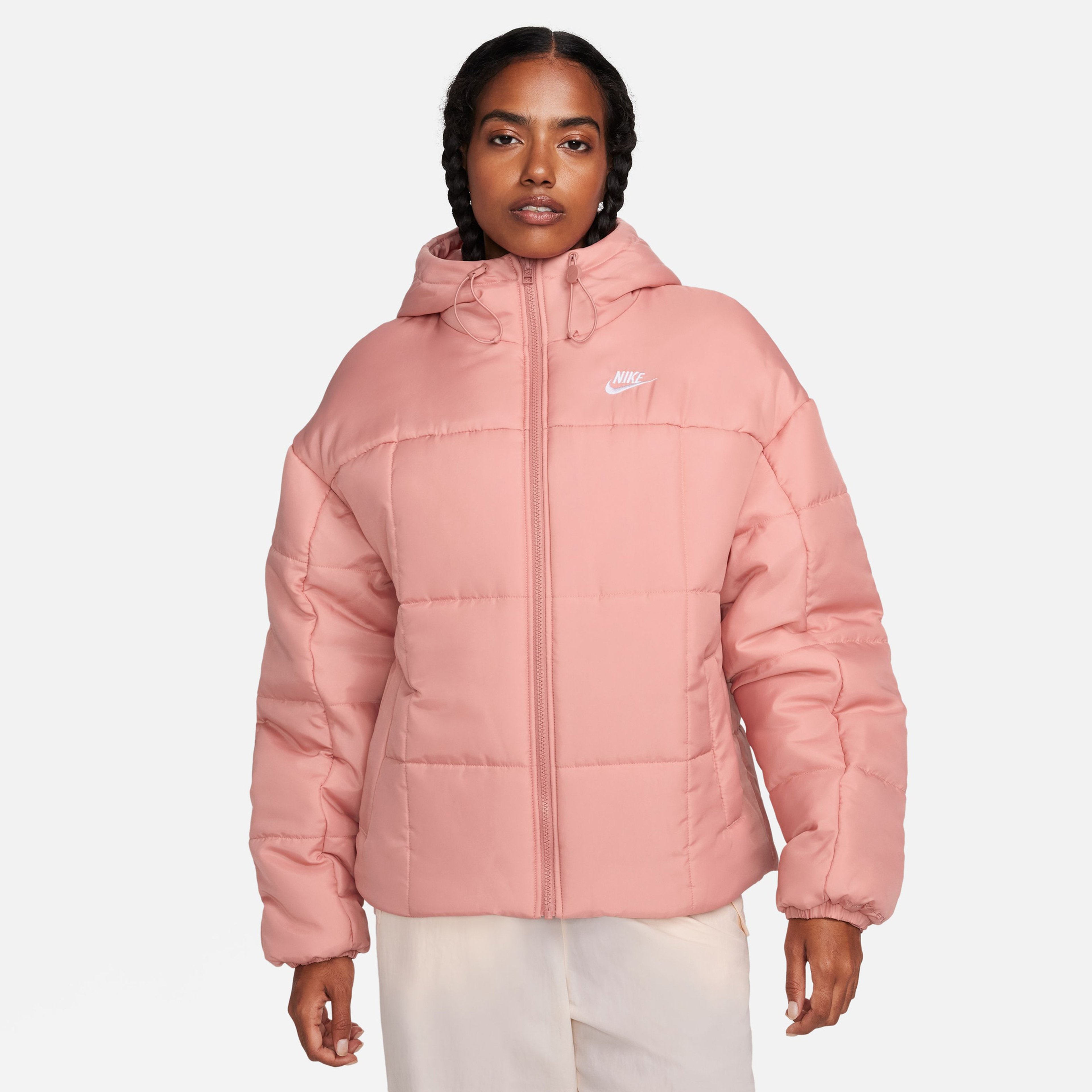 Nike Sportswear Classic Puffer Kadın Pembe Mont