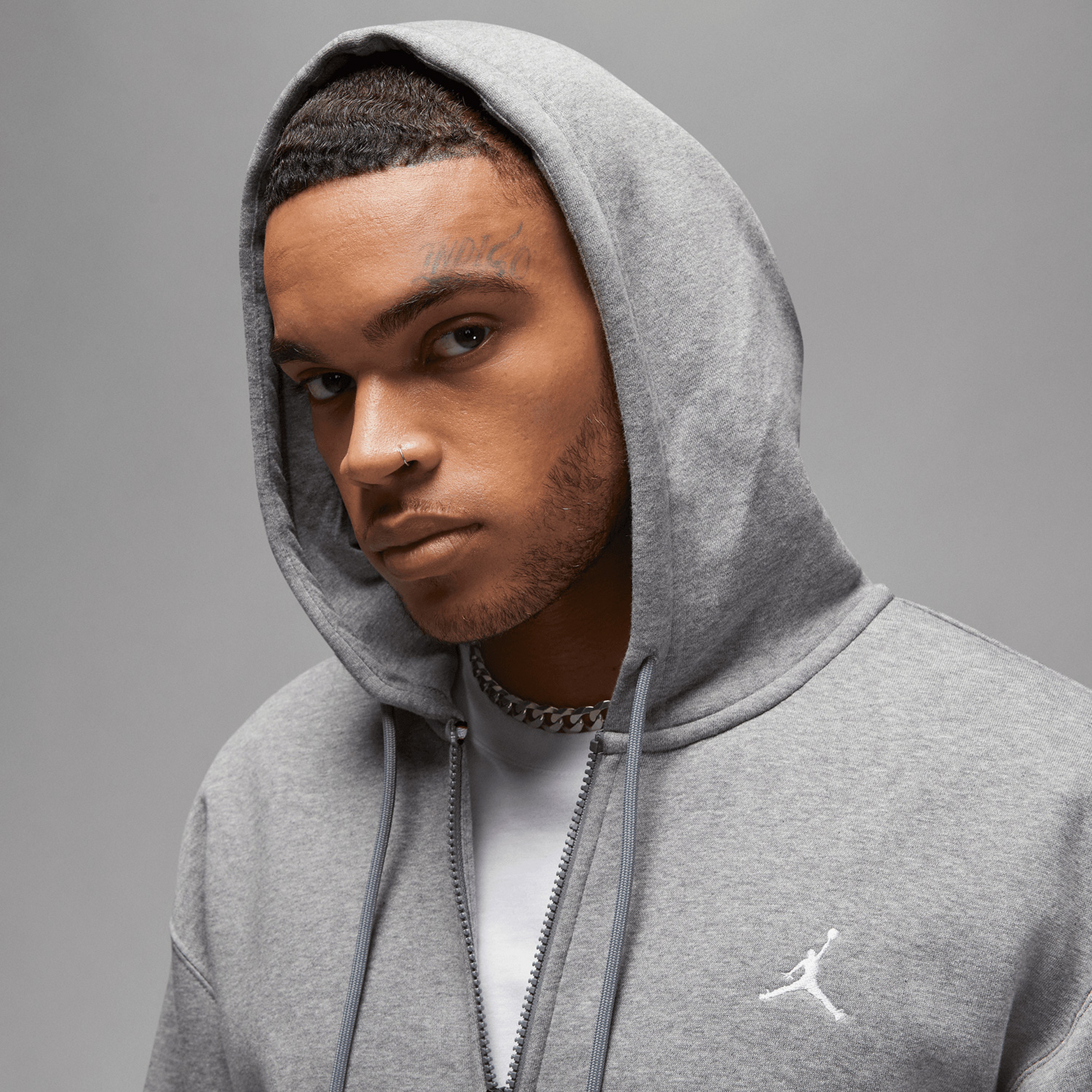 Jordan Essentials Flc Fz Erkek Gri Eşofman Üstü