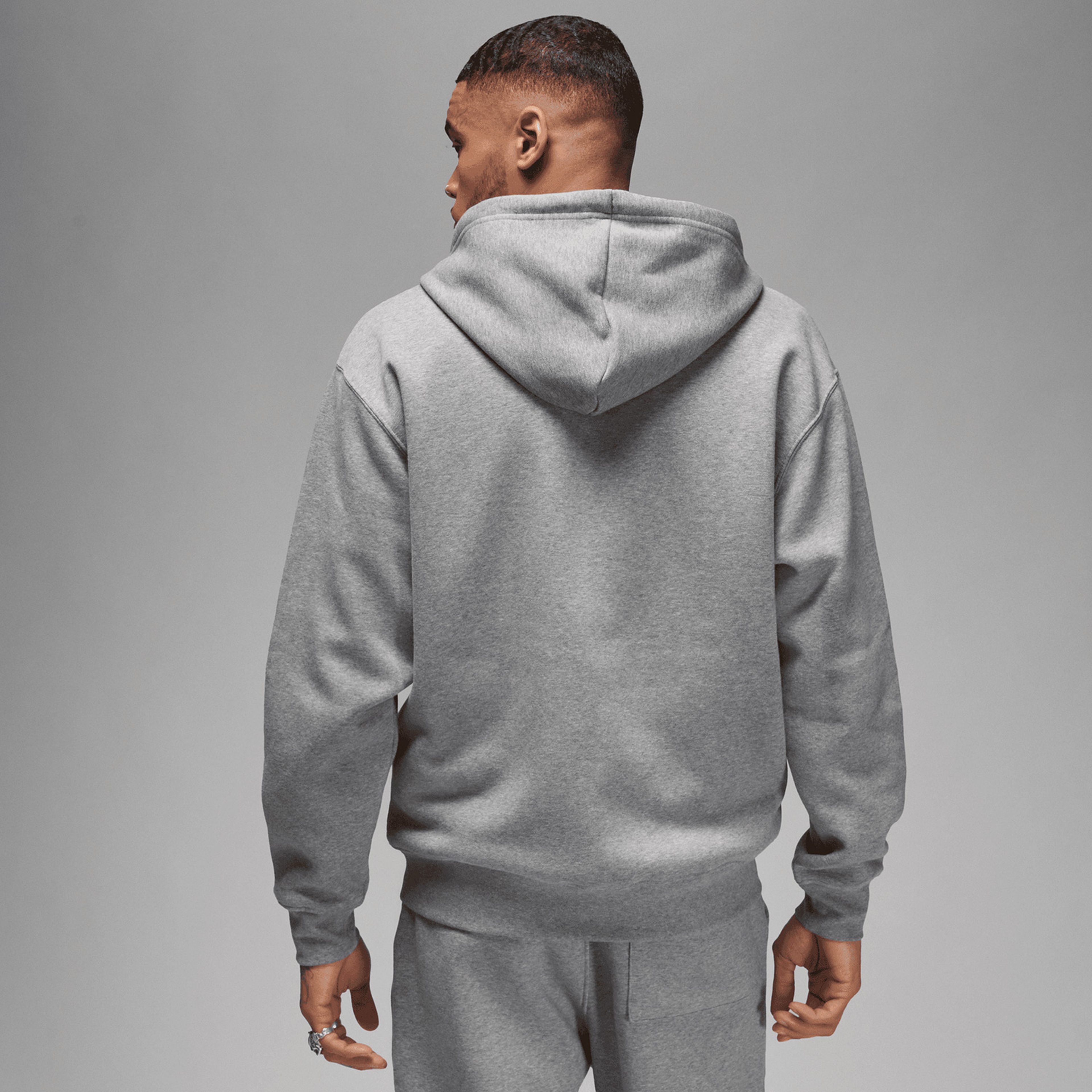 Jordan Essentials Flc Fz Erkek Gri Eşofman Üstü