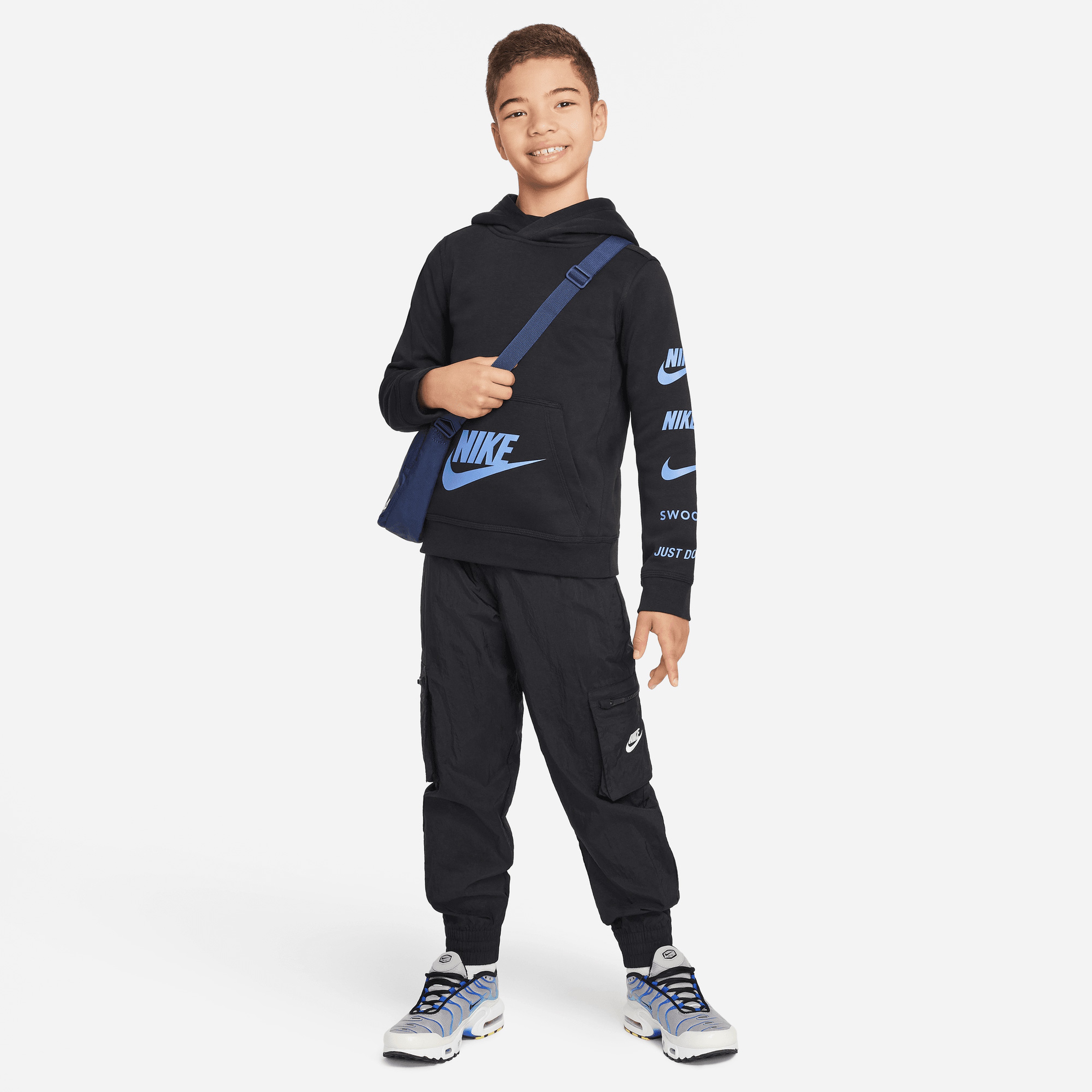 Nike Sportswear Si Flc Po Çocuk Siyah Hoodie