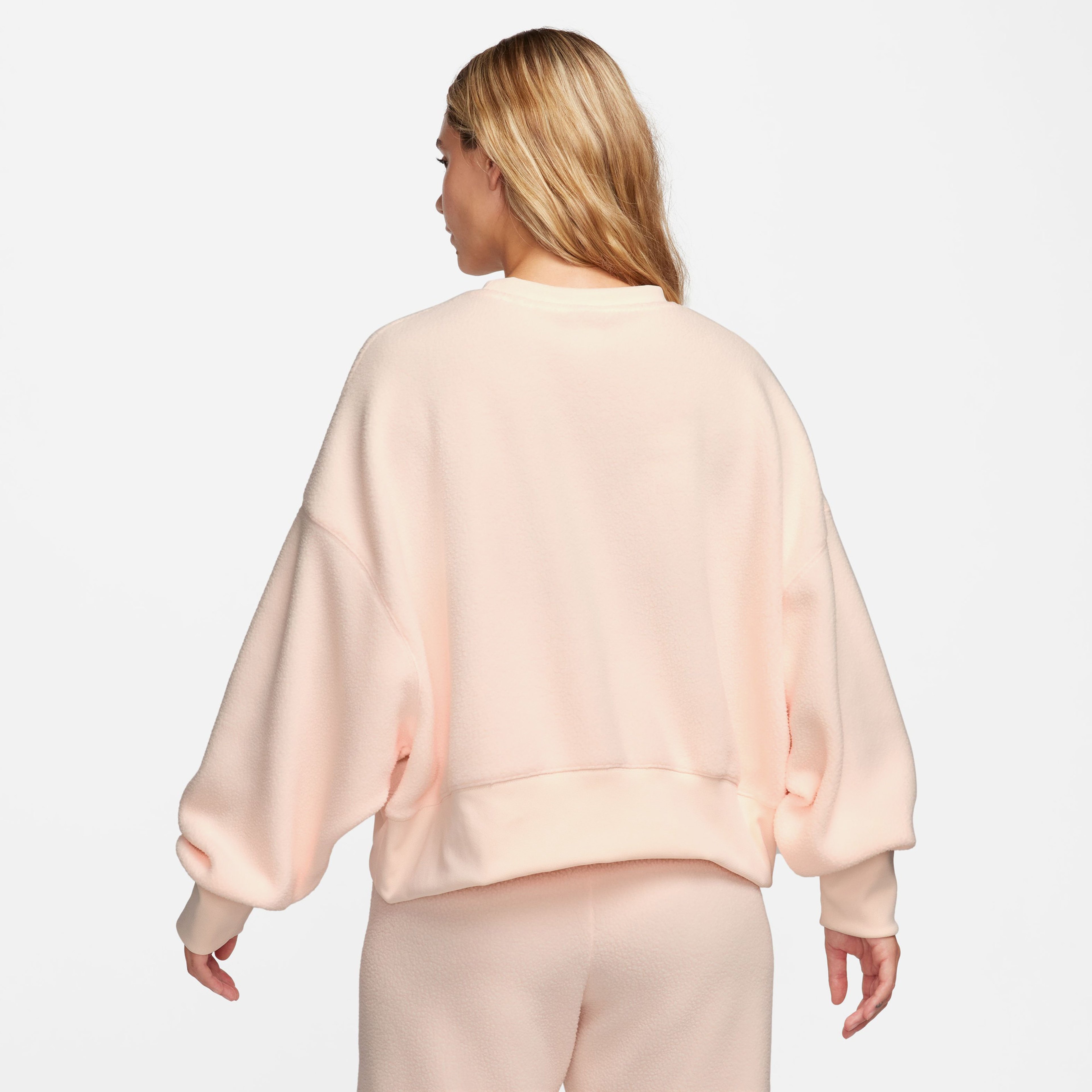 Nike Plush Mod Crop Crew Kadın Turuncu Sweatshirt