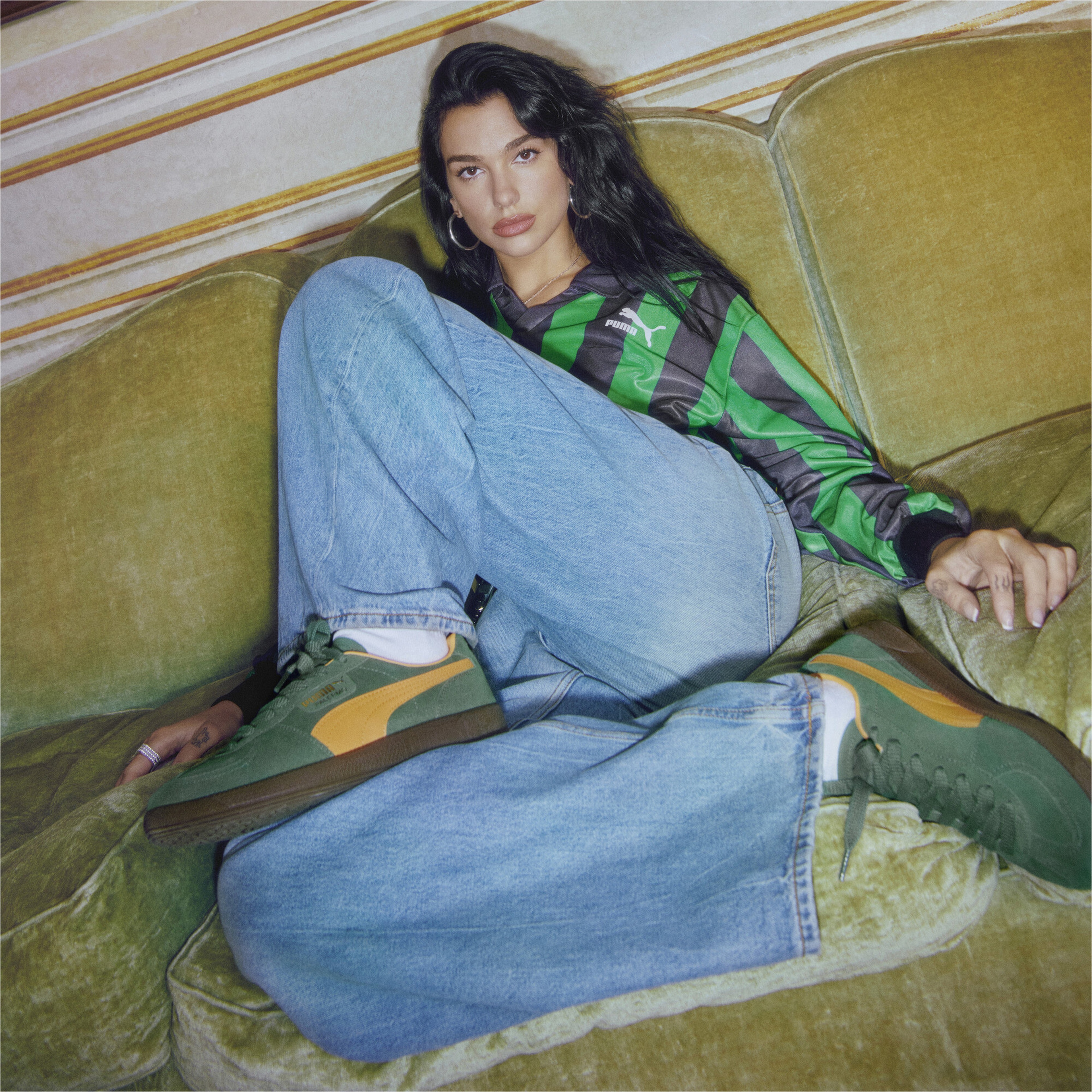 Puma Palermo Unisex Yeşil/Sarı Spor Ayakkabı