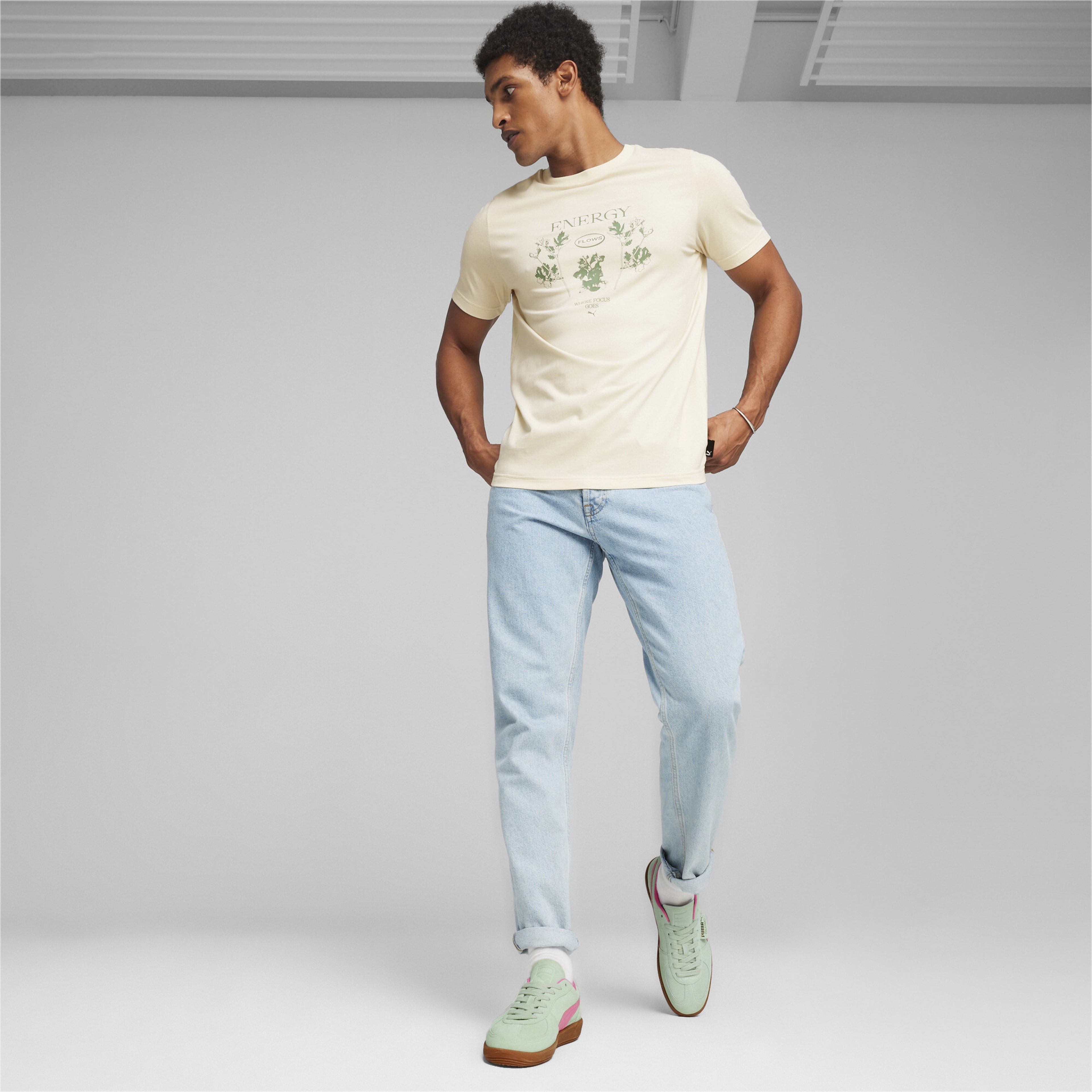 Puma Palermo Kadın Yeşil/Pembe Sneaker