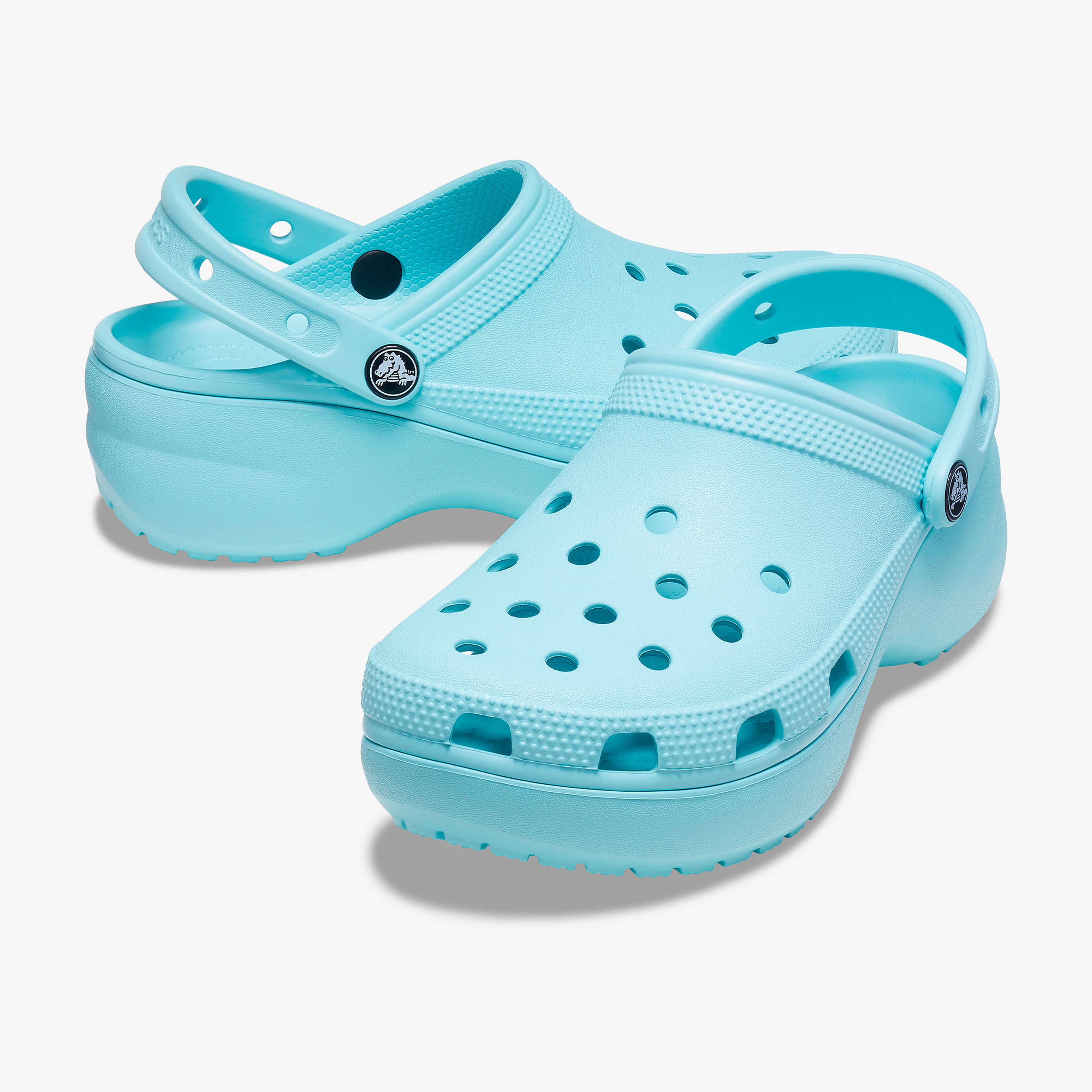 Crocs Classic Platform Clog Kadın Mavi Terlik
