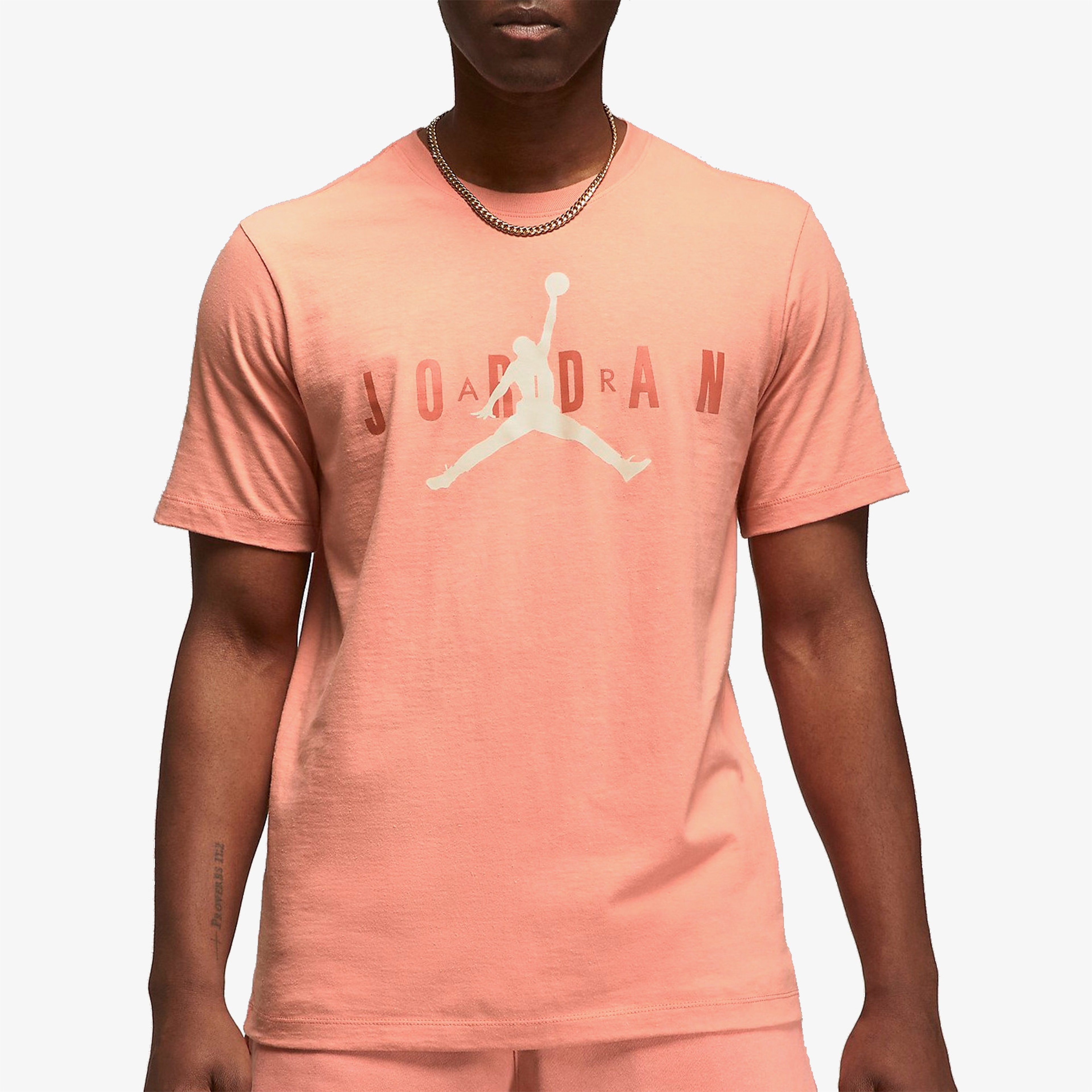Jordan Air Wordmark Erkek Turuncu T-Shirt