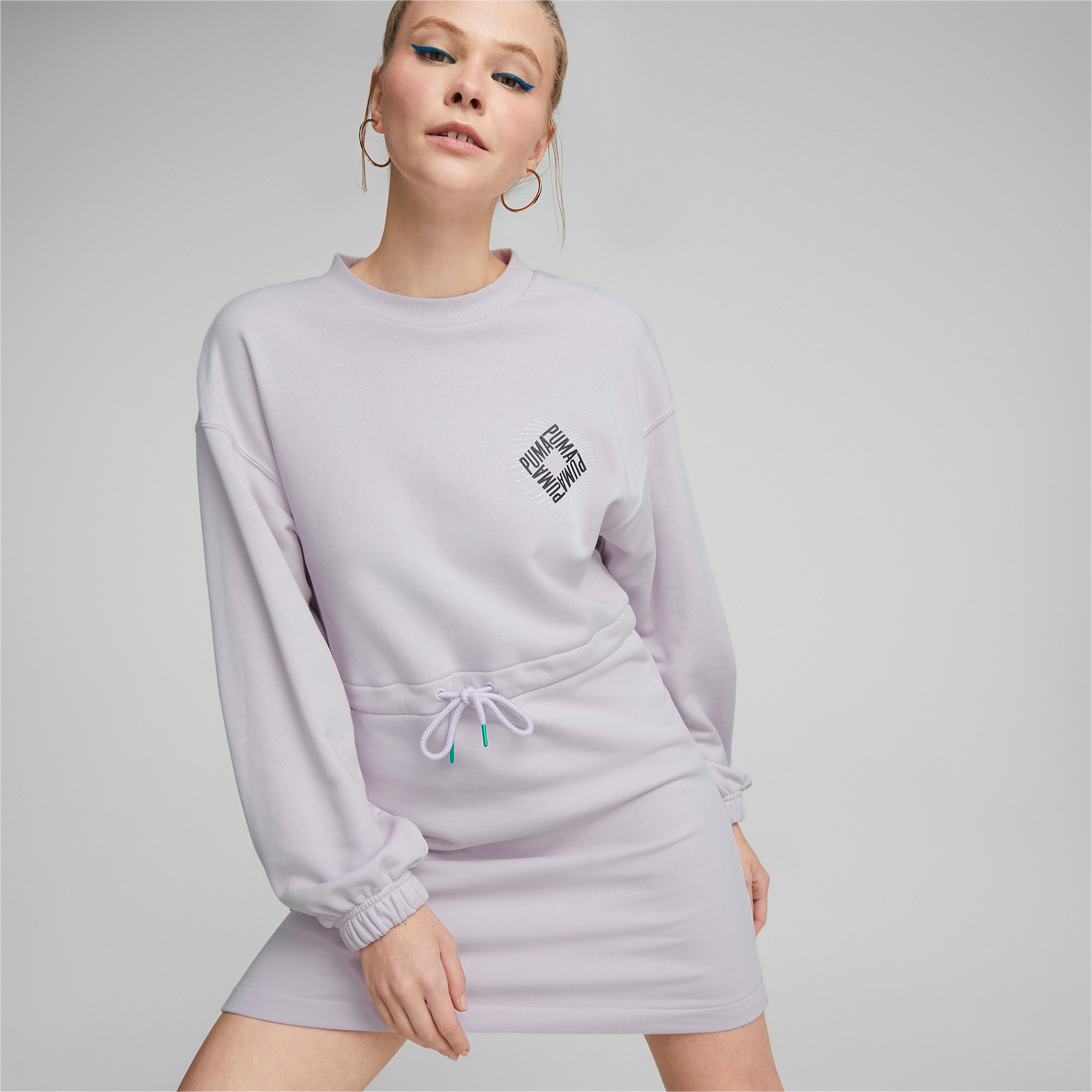 Puma SWxP Crew Kadın Mor Elbise