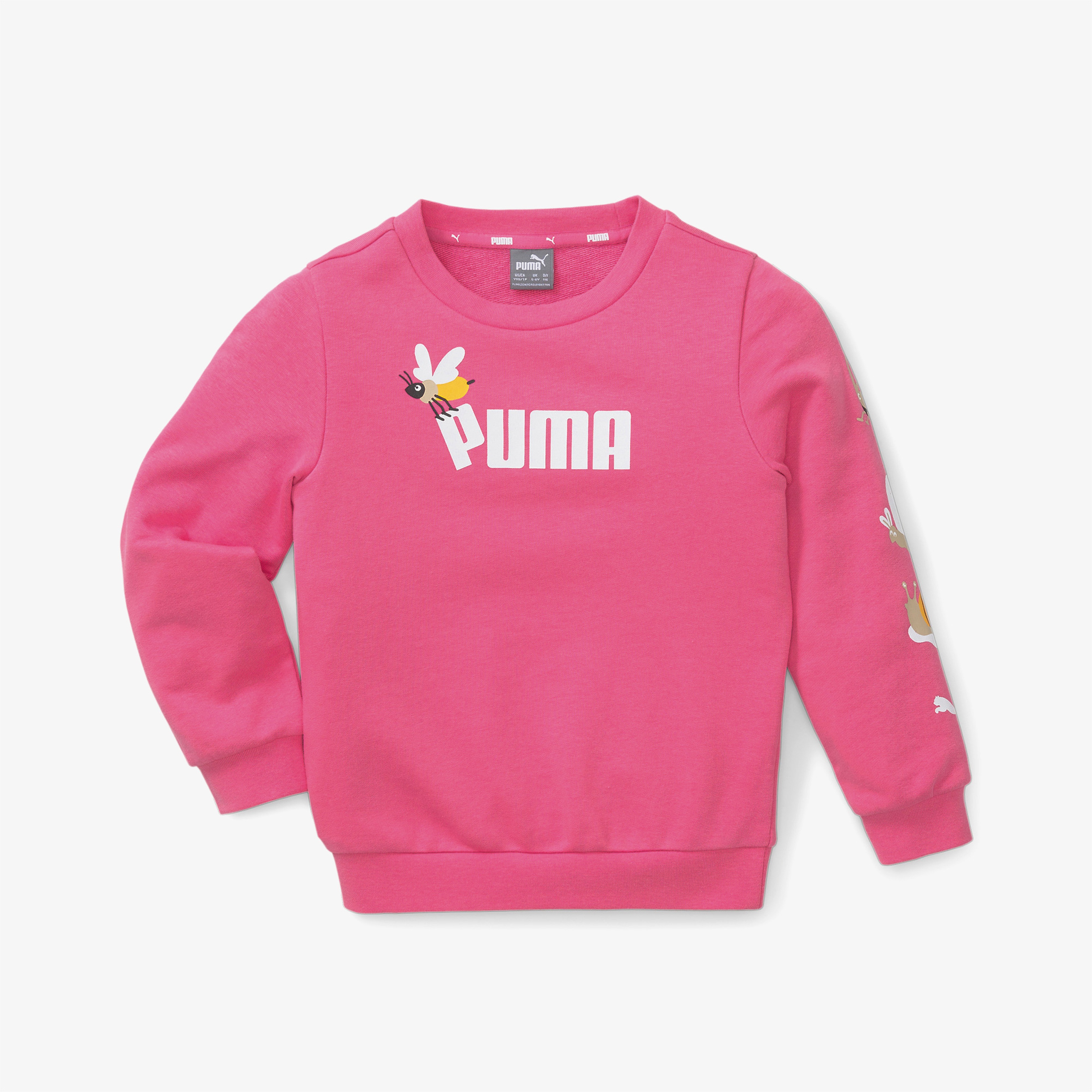 Puma Small World Crew Çocuk Pembe Sweatshirt