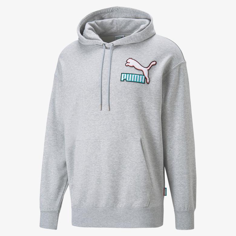 Puma Fandom Tr Erkek Gri Hoodie