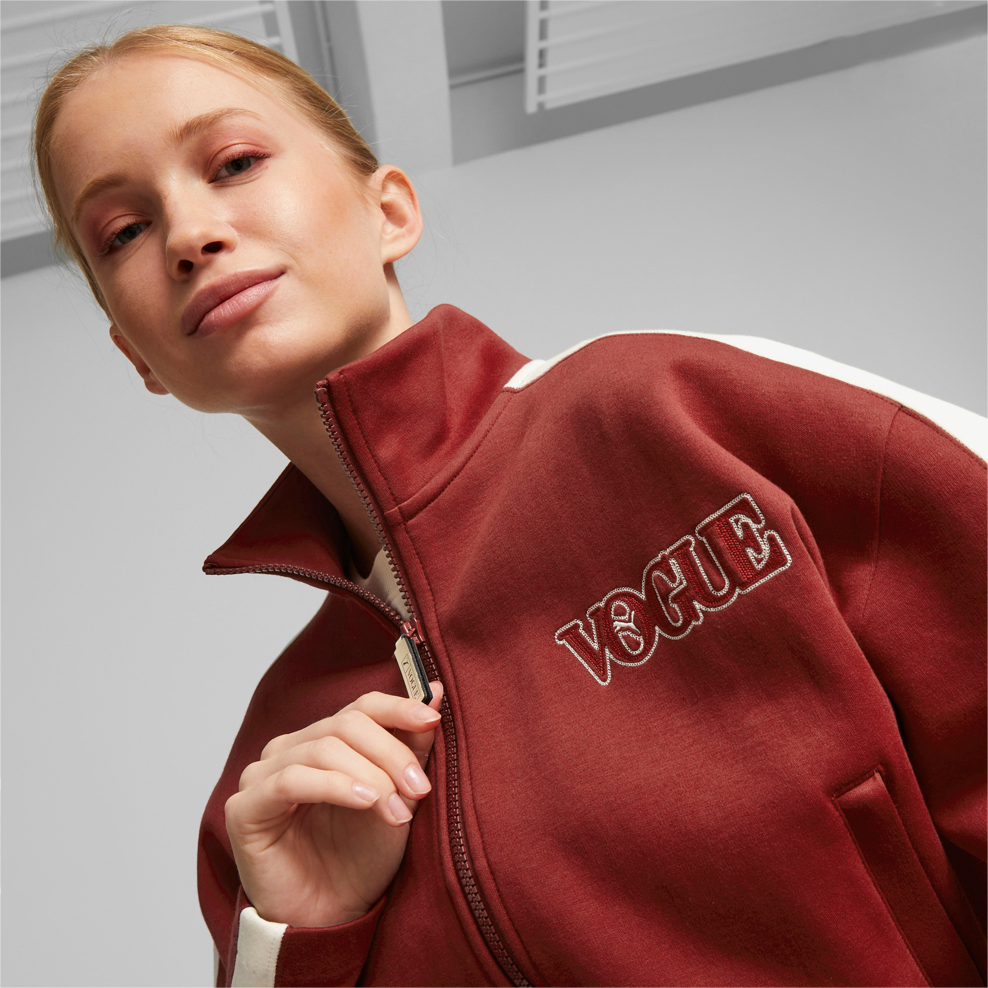 Puma X Vogue T7 Cropped Kadın Kırmızı Mont