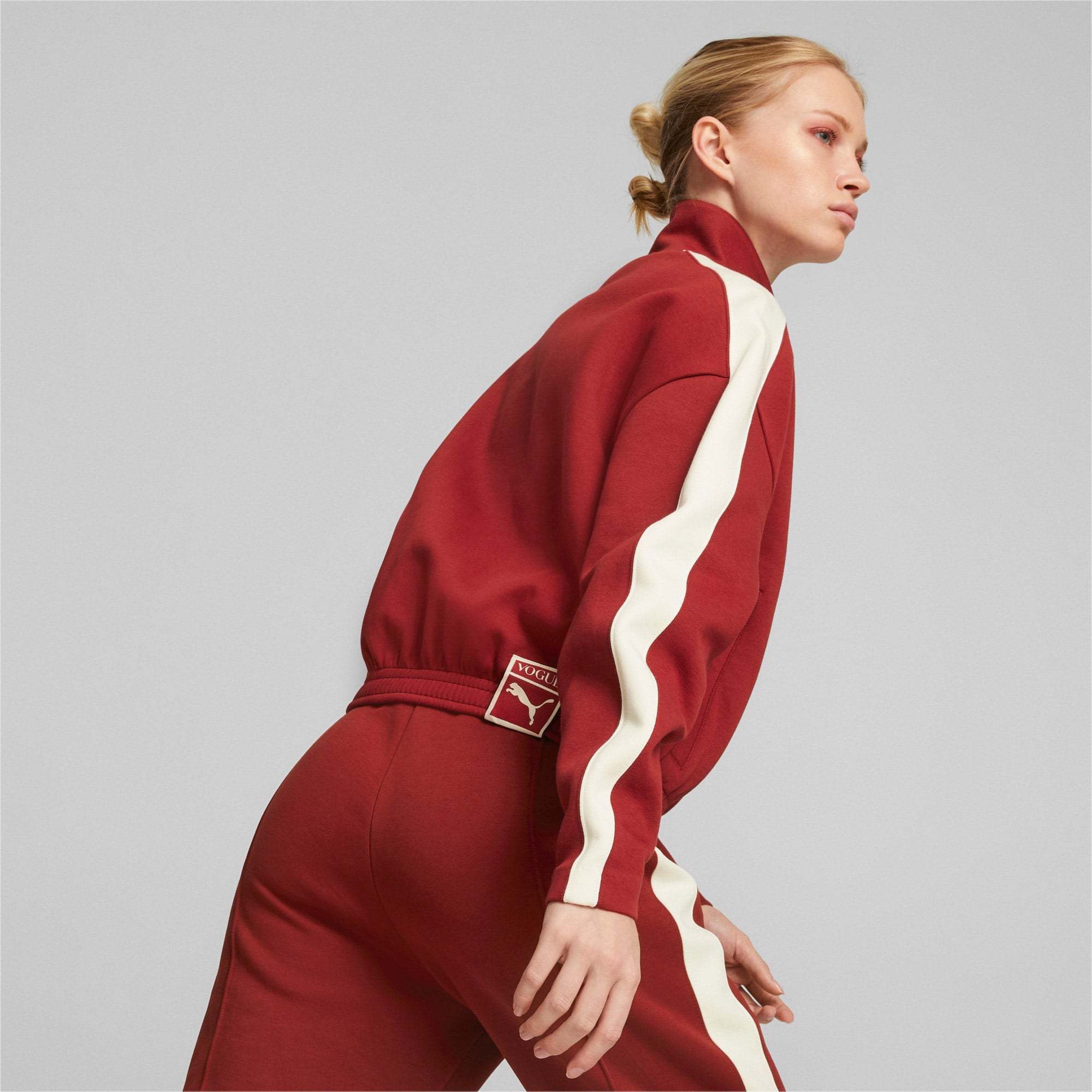 Puma X Vogue T7 Cropped Kadın Kırmızı Mont