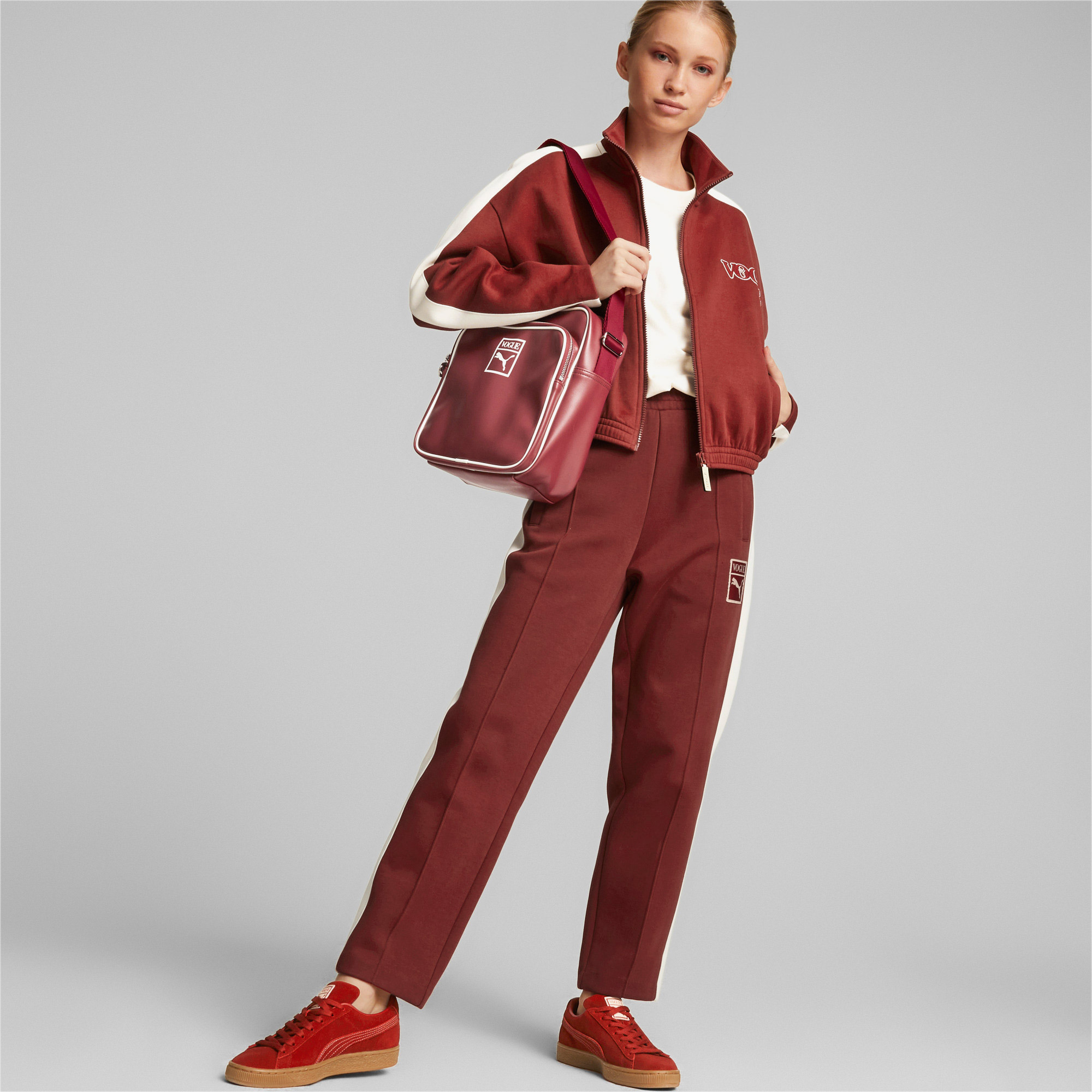 Puma X Vogue T7 Cropped Kadın Kırmızı Mont