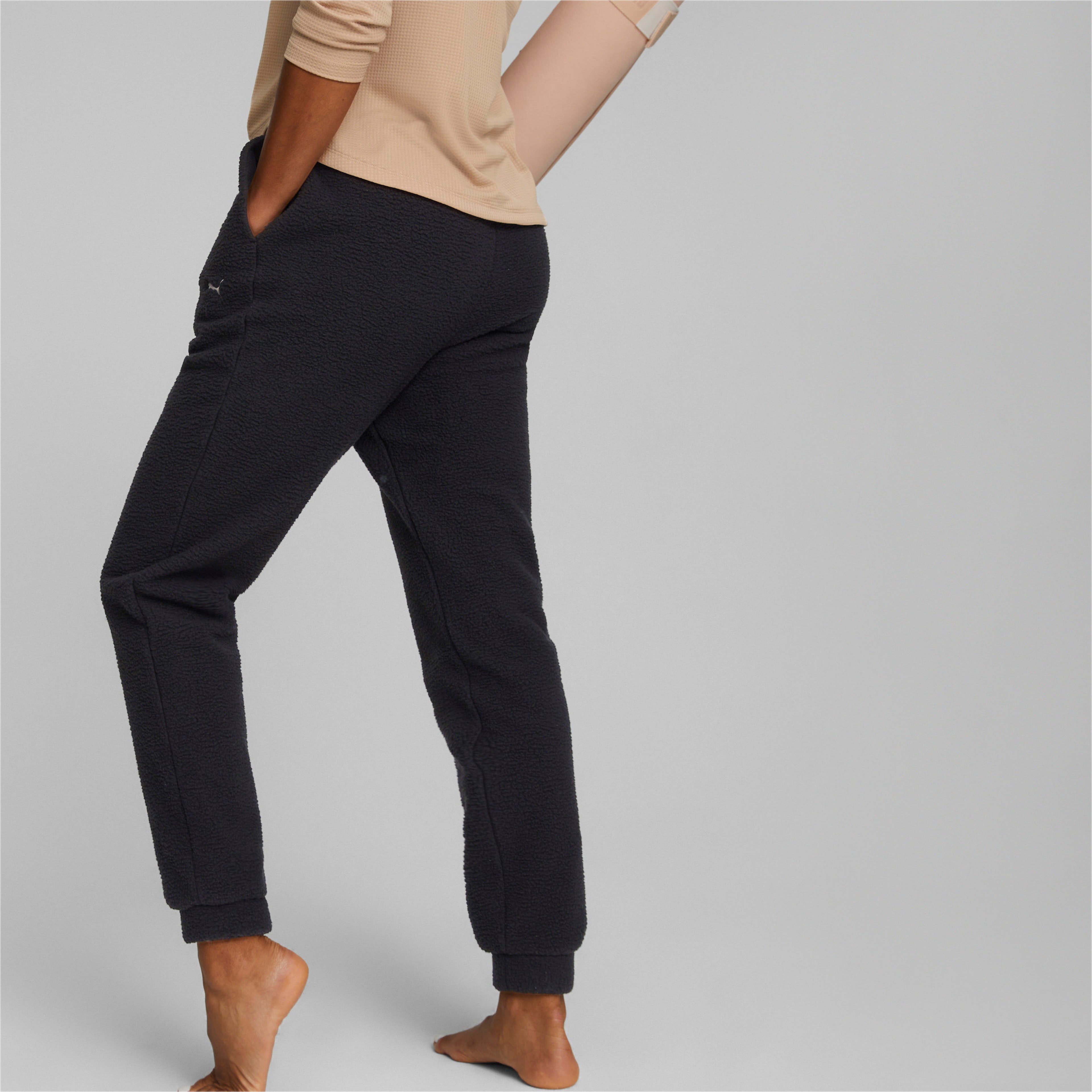 Puma Studio Sherpa Kadın Siyah Eşofman Altı