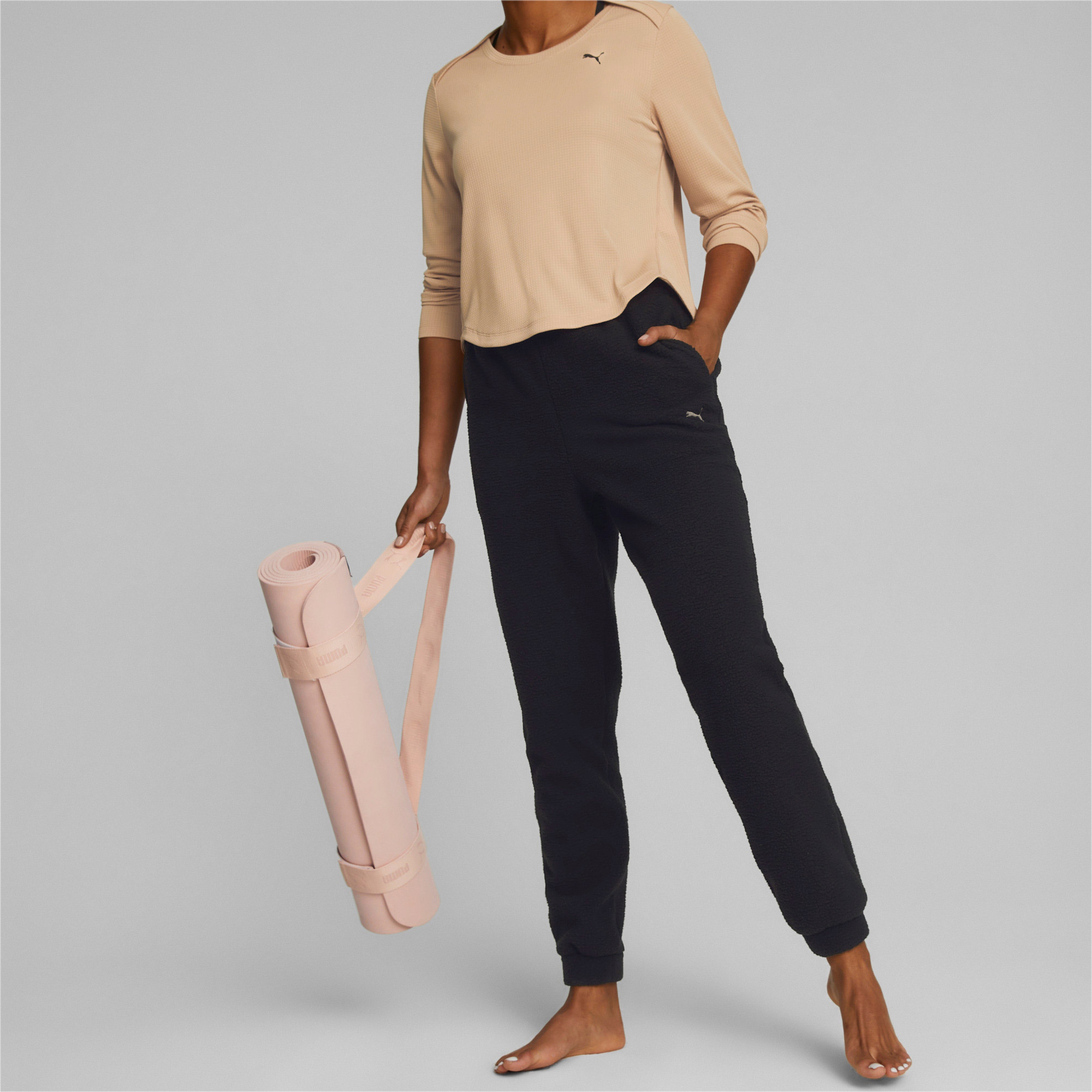 Puma Studio Sherpa Kadın Siyah Eşofman Altı