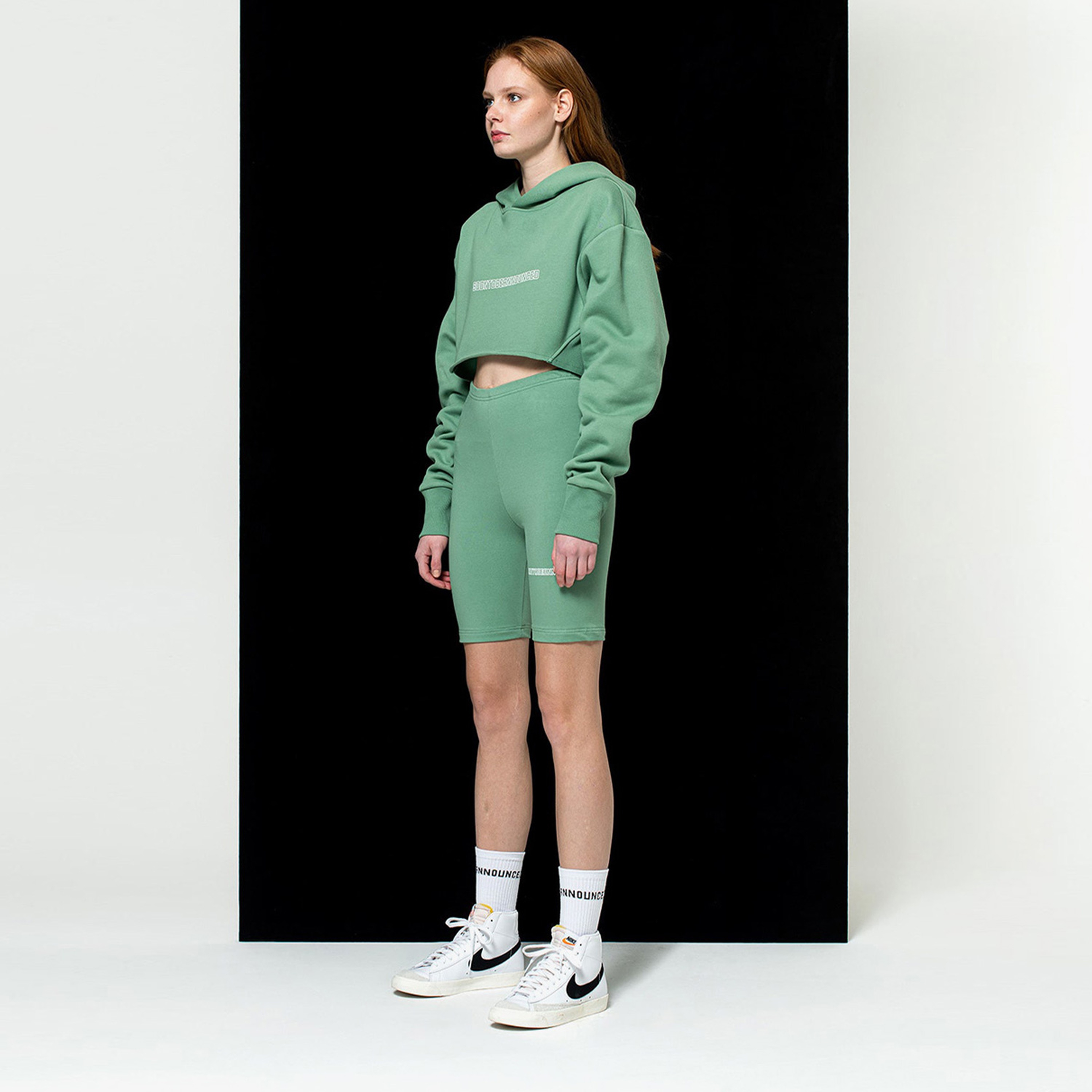 Soon To Be Announced Logo Kadın Yeşil Tayt