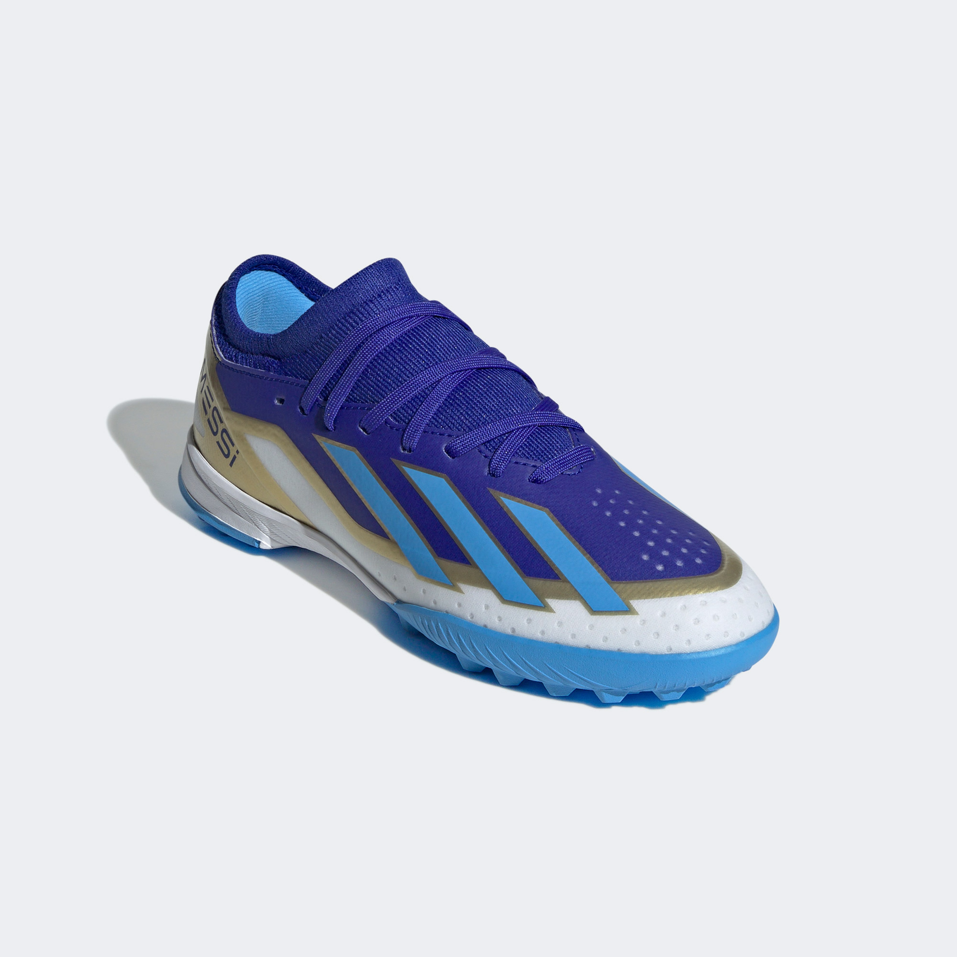 adidas X Crazyfast League Tf Messi Çocuk Mavi Krampon
