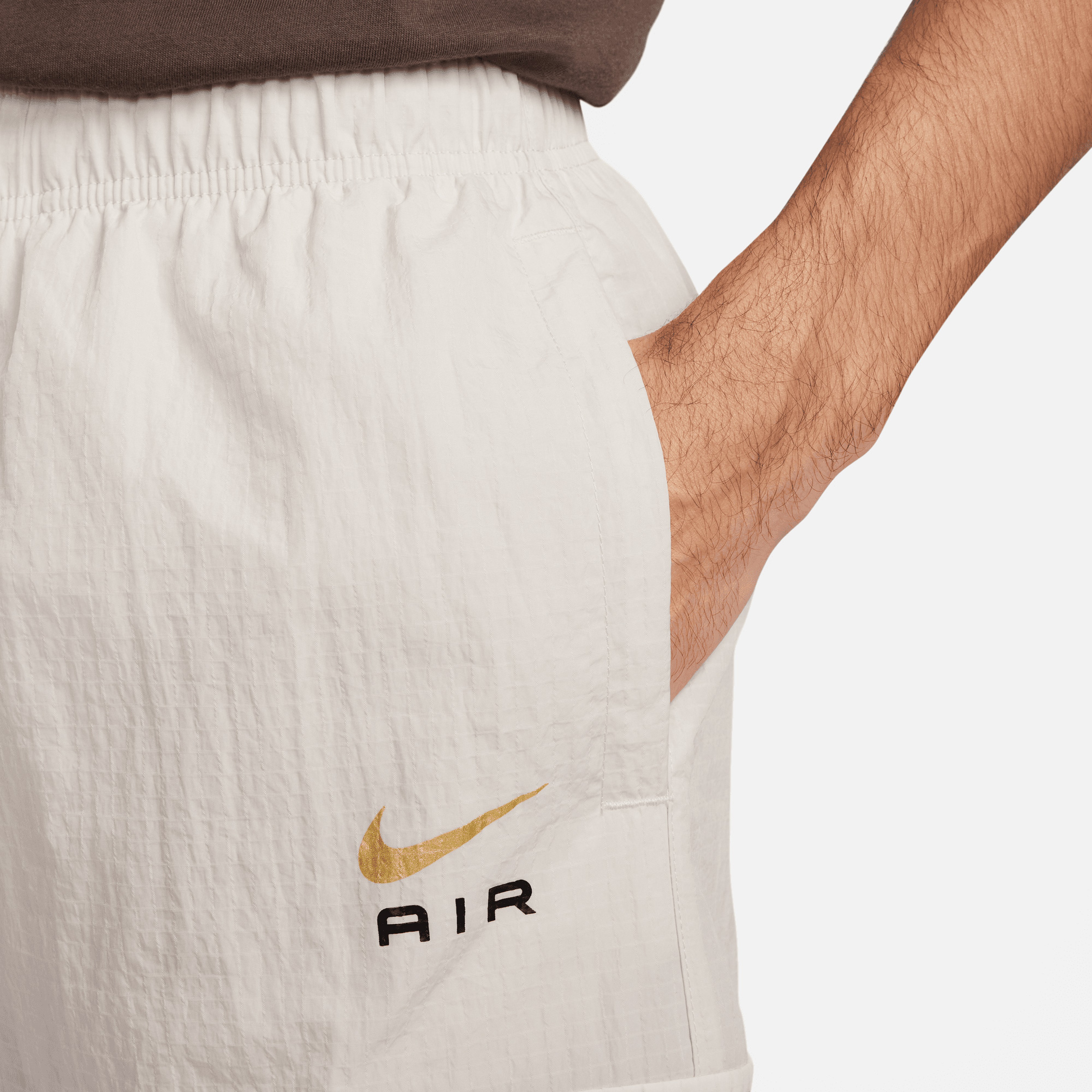 Nike Air Lightweight Woven Erkek Krem Eşofman Altı