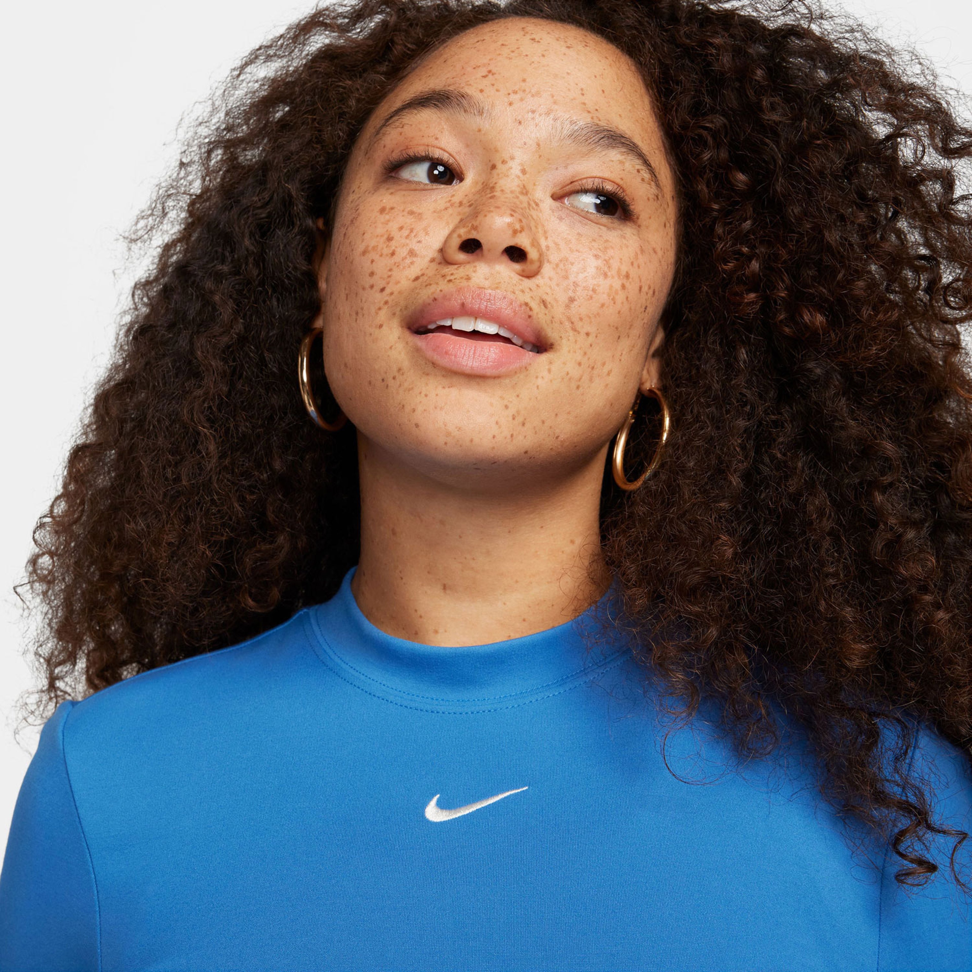 Nike Sportswear Chill Knit Sportswear Kadın Mavi Elbise