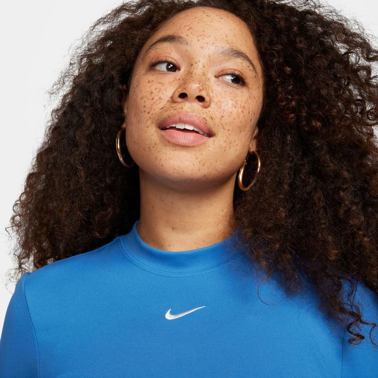 Nike Sportswear Chill Knit Sportswear Kadın Mavi Elbise