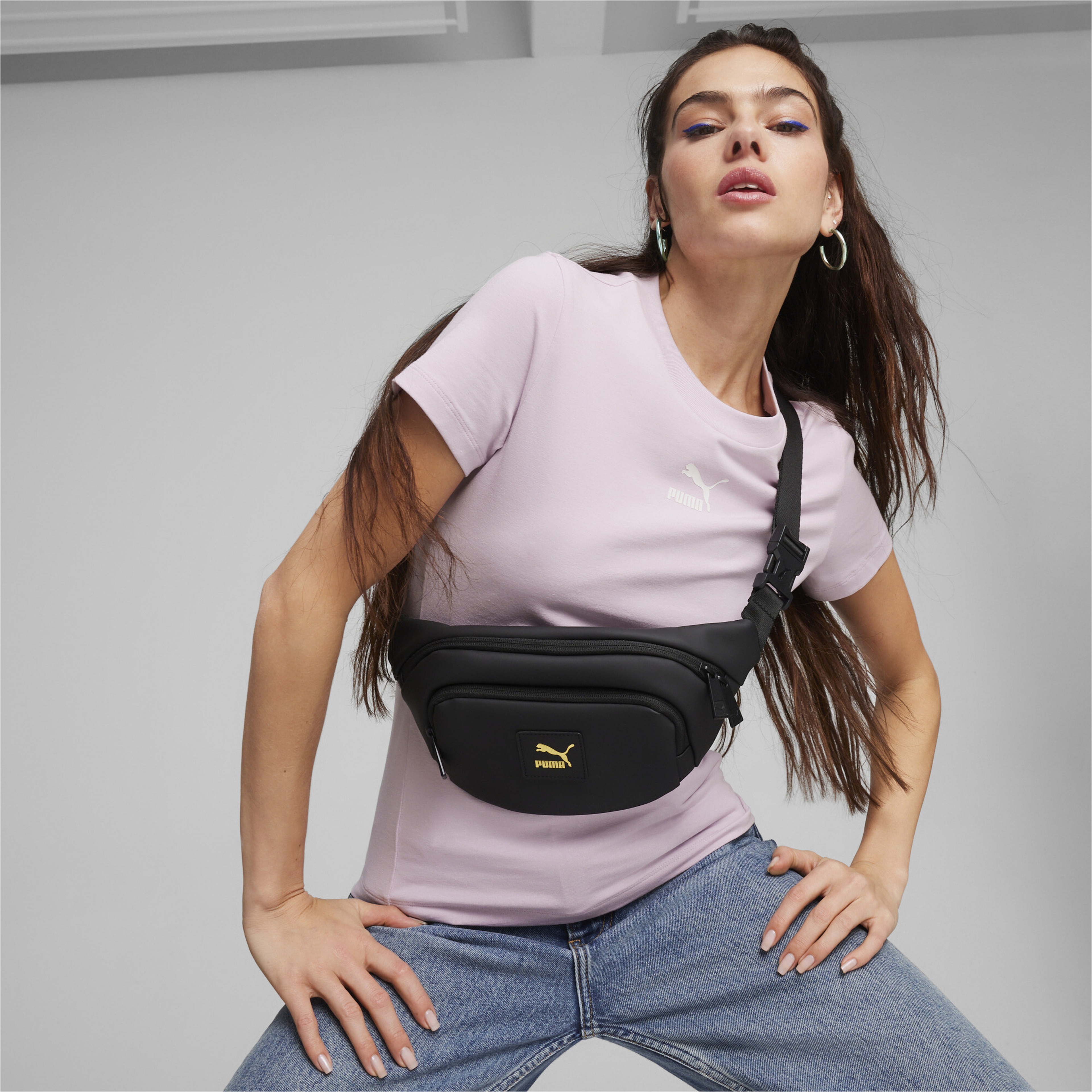 Puma Classics Lv8 Pu Unisex Siyah Bel Çantası