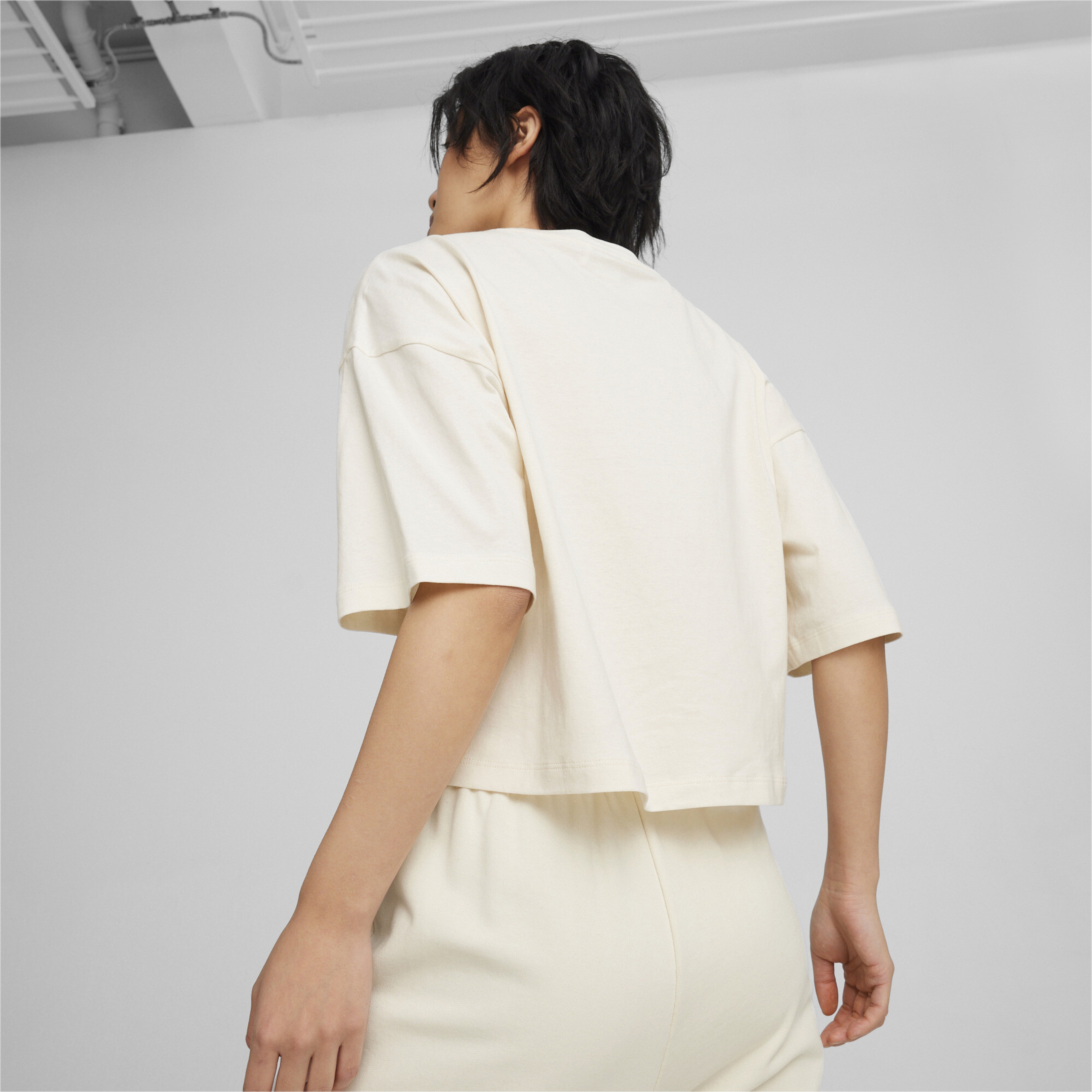 Puma Better Classics Kadın Krem T-Shirt