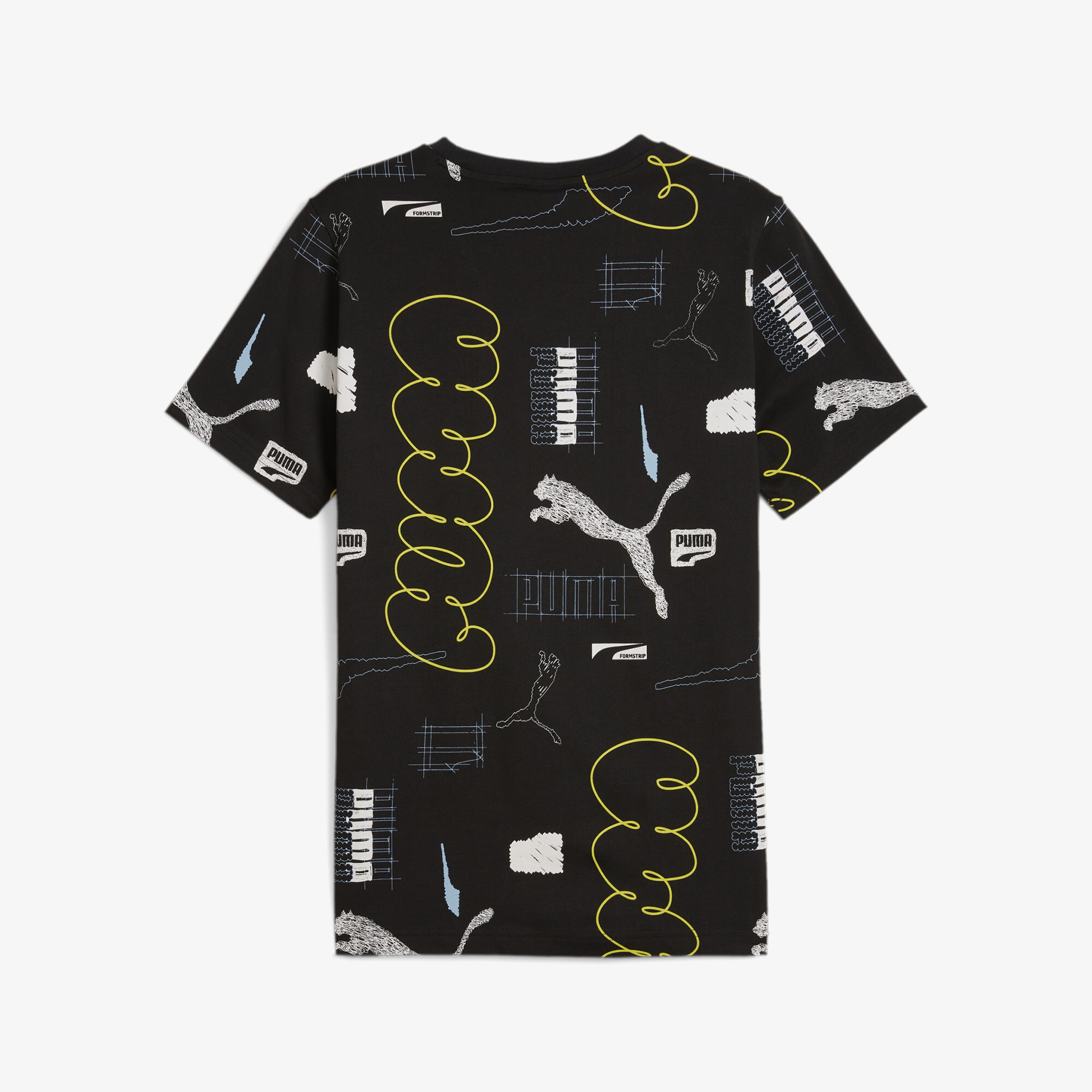 Puma Brand Love Aop Erkek Siyah T-Shirt