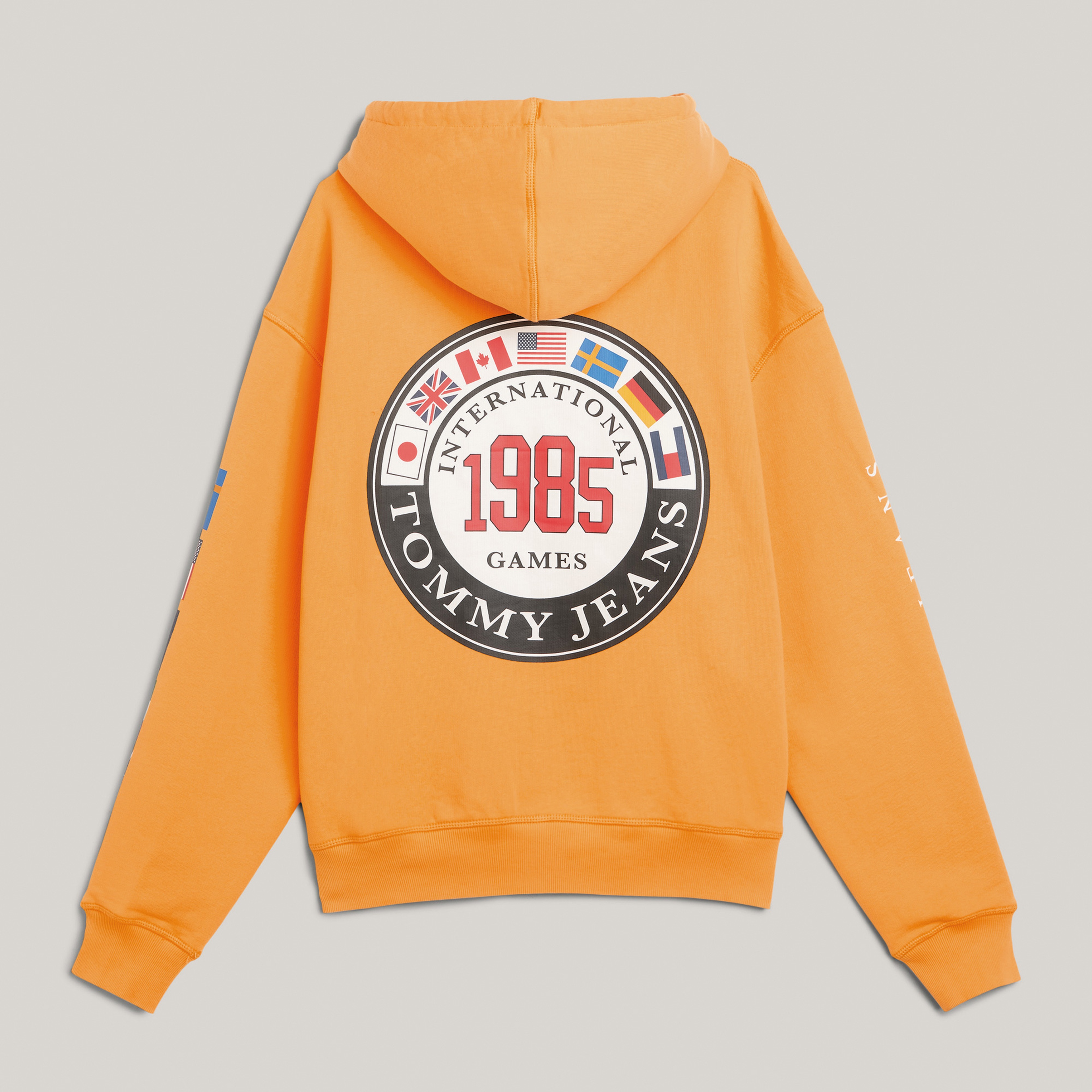 Tommy Jeans Tju Archive Games Erkek Turuncu Hoodie